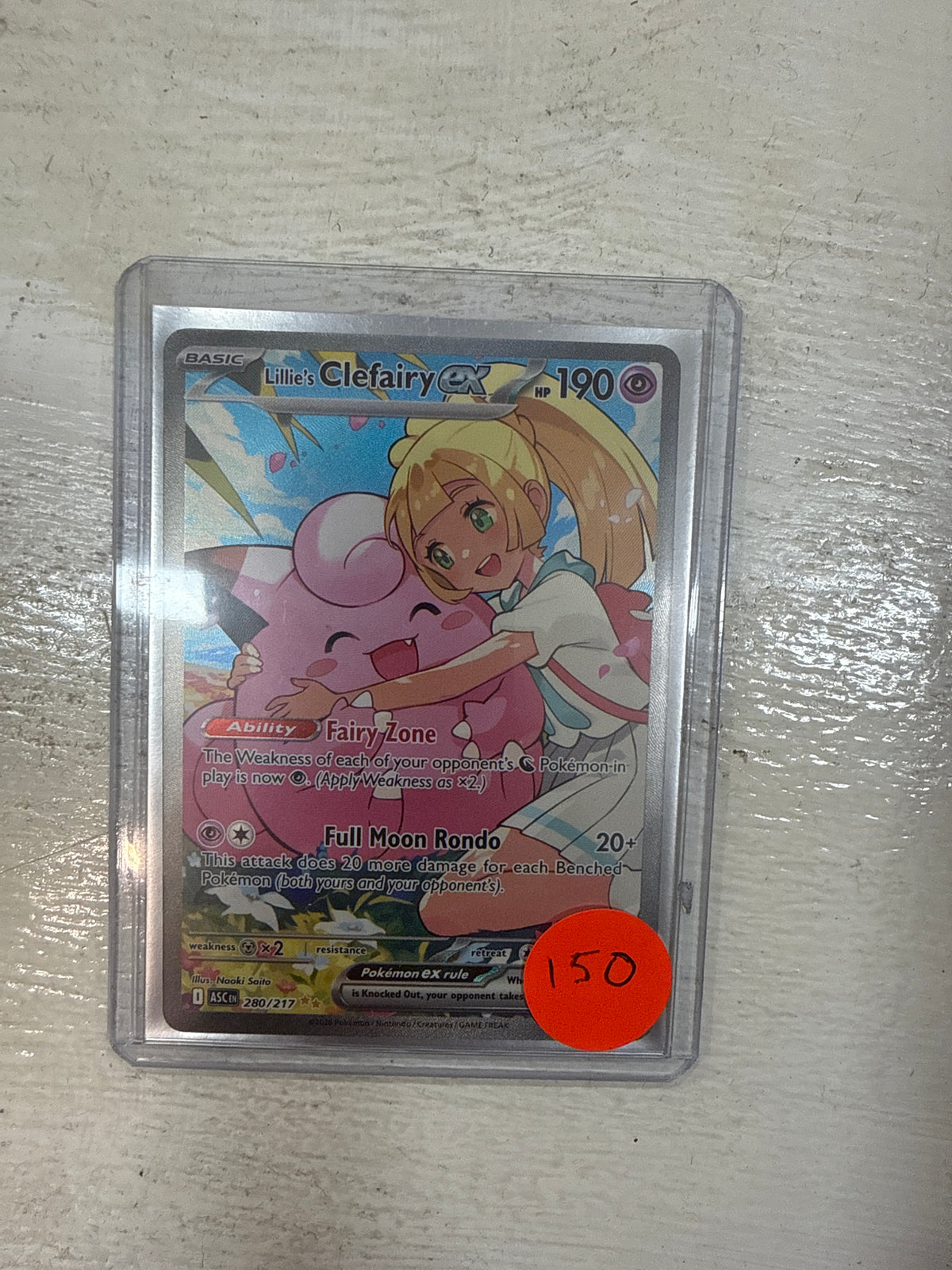 Pokemon Lillies Clefairy Ex