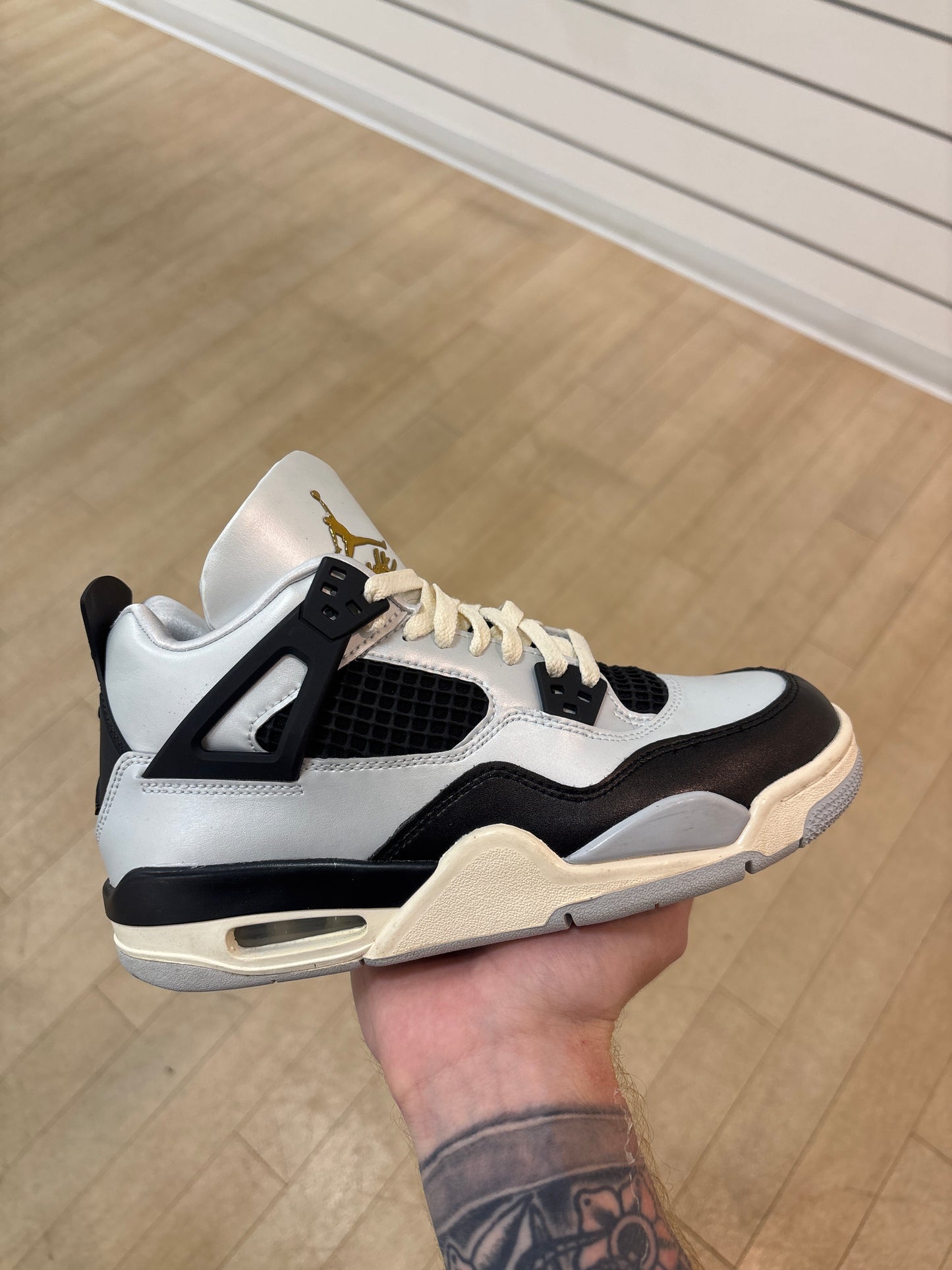 Jordan 4 Platinum Gold GS (Used)