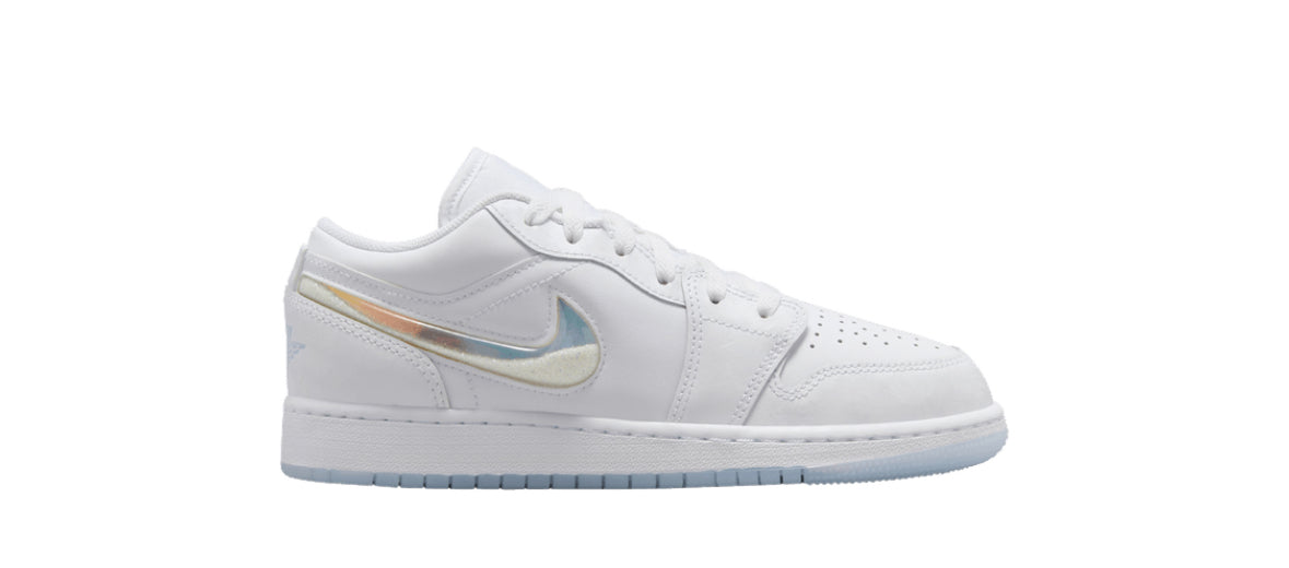 Jordan 1 Low Glitter Swoosh GS
