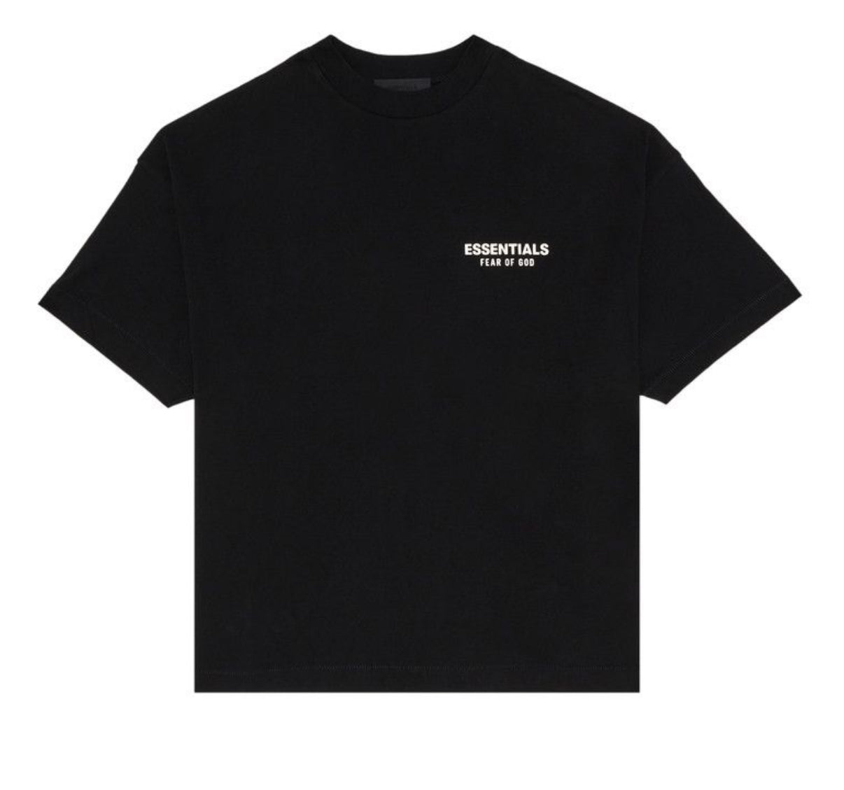 Essentials Jet Black/White Tee