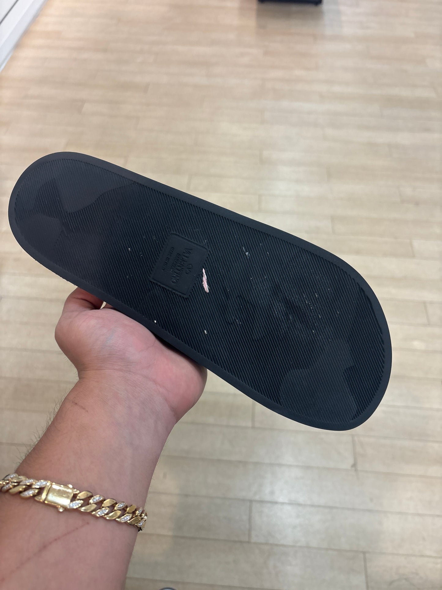 Valentino Rockstud Slide Black