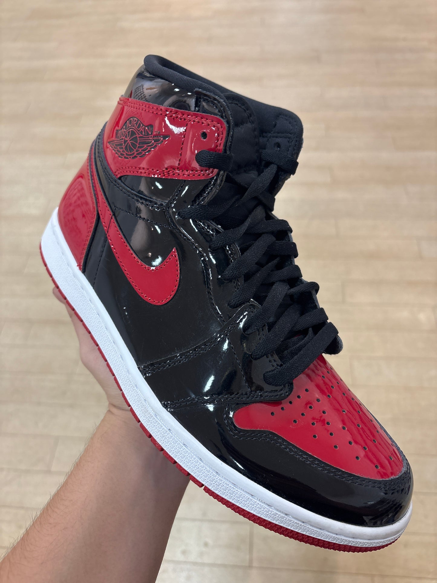 Jordan 1 High Patent Bred (Used)