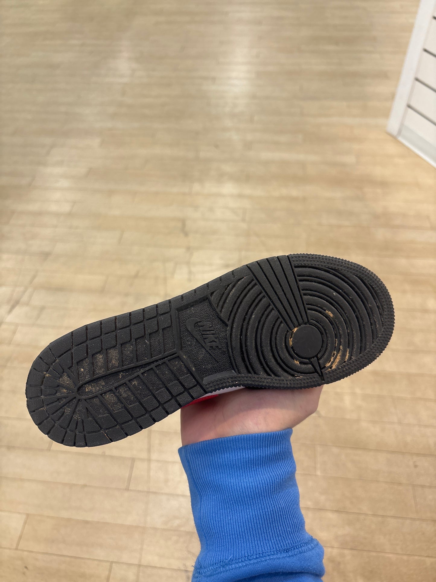 Jordan 1 Mid Black Fire Red GS (Used)