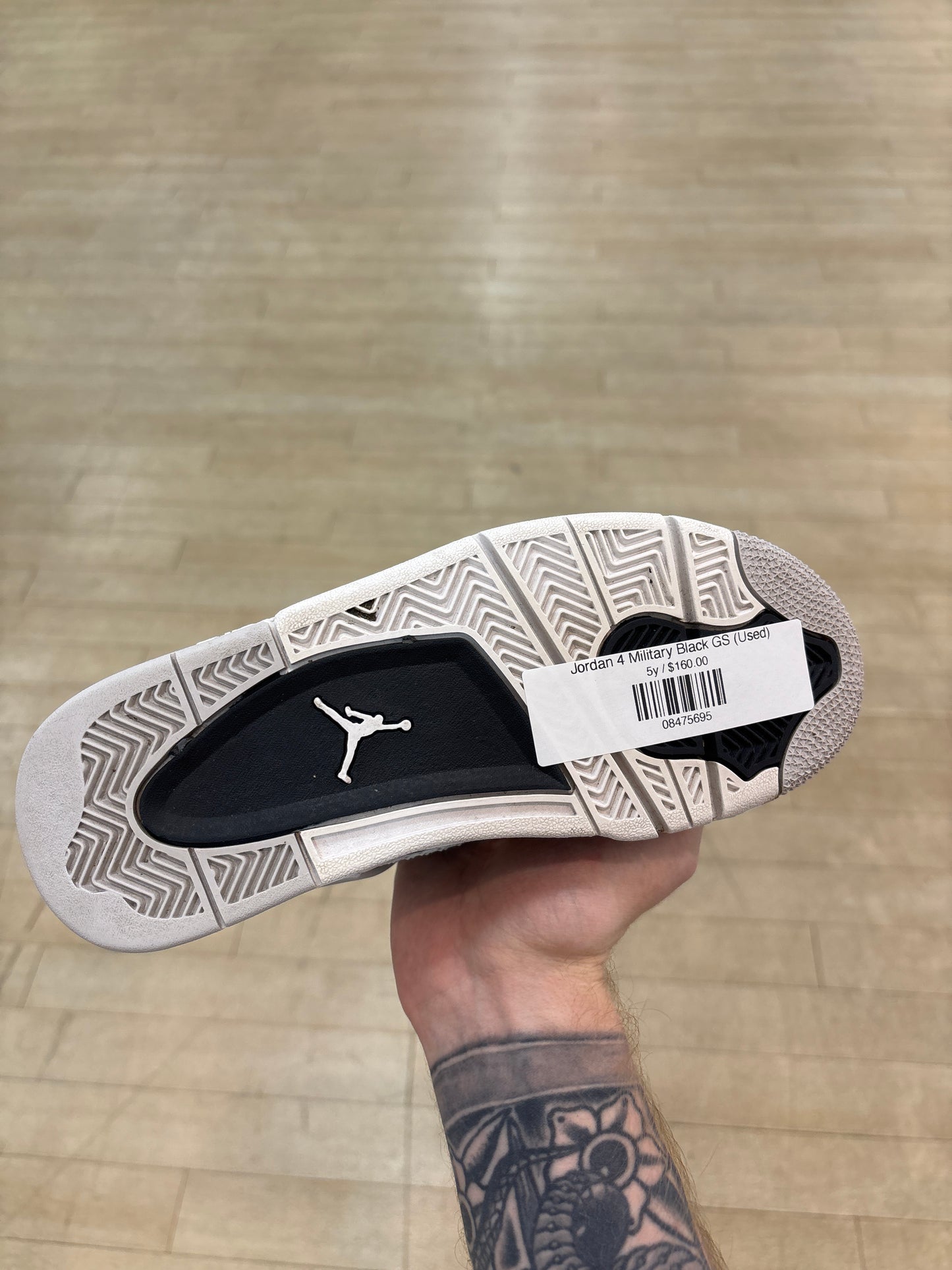 Jordan 4 Military Black GS (Used)