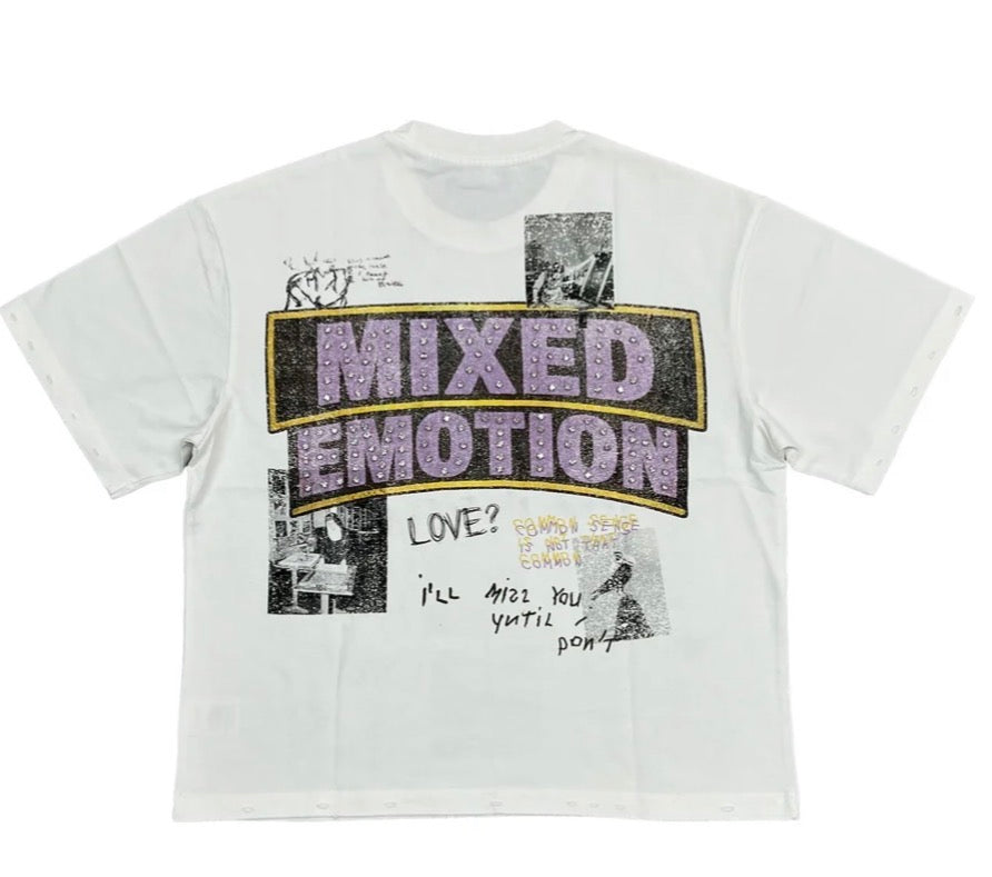 Mixed Emotion Lost Identity White Tee