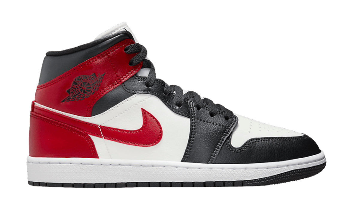 Jordan 1 Mid Black Toe W