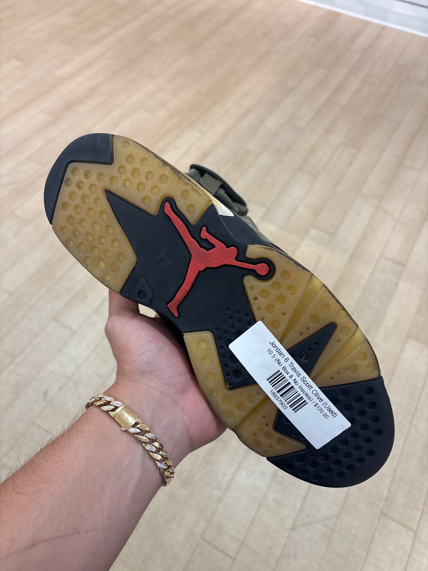 Jordan 6 Travis Scott Olive (Used)