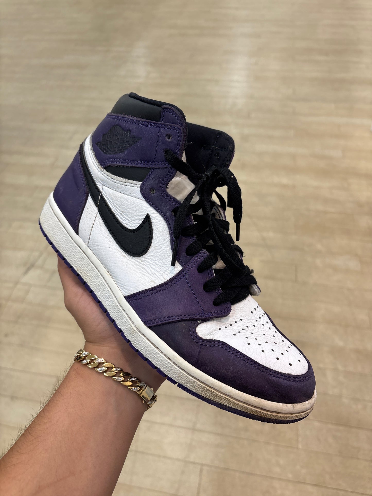 Jordan 1 High Court Purple White (Used)