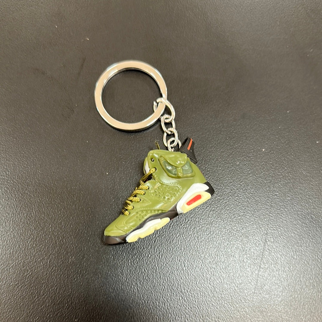 Travis 6 Olive Keychain