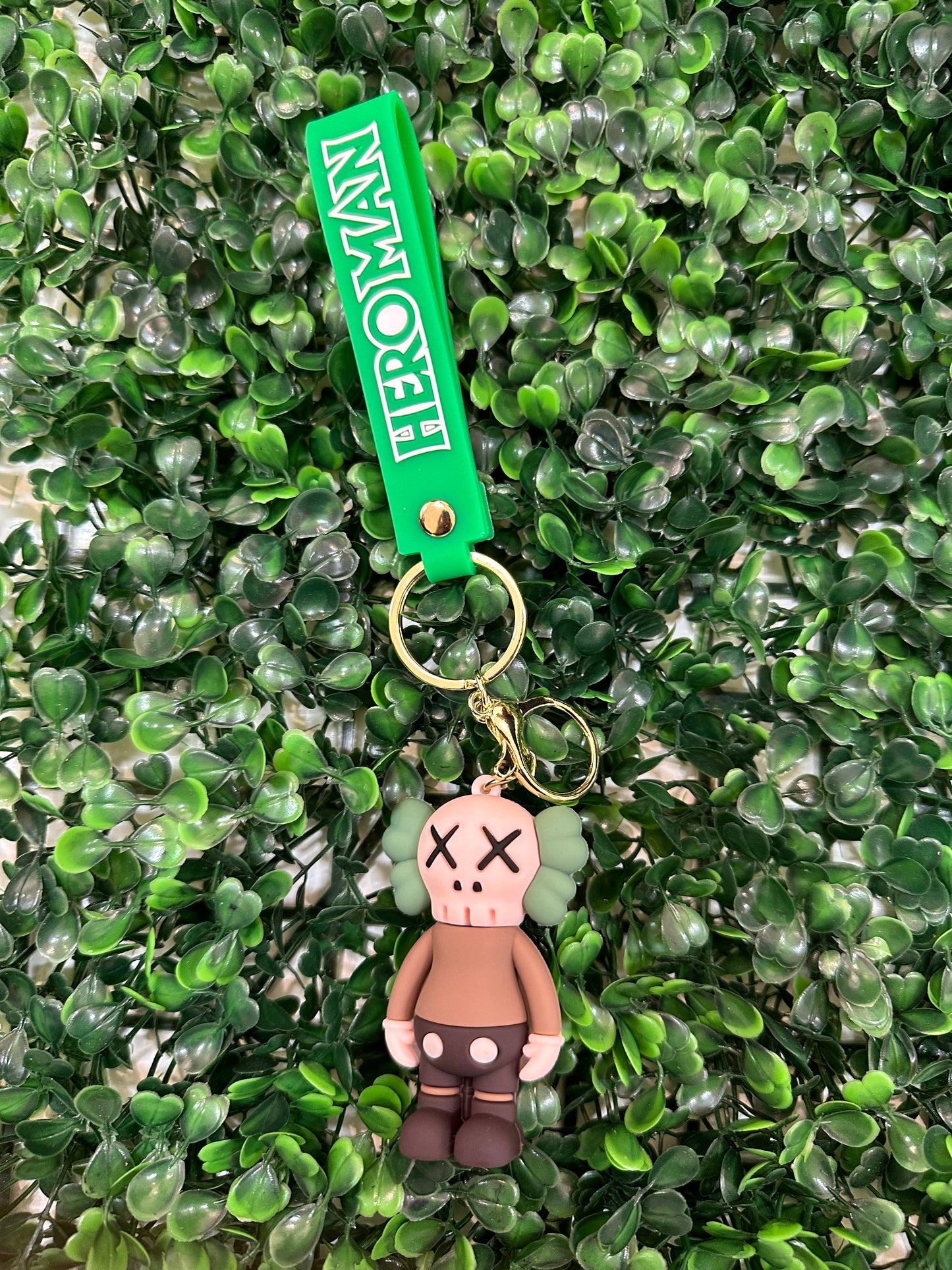 Kaws Green Hero Man Keychain