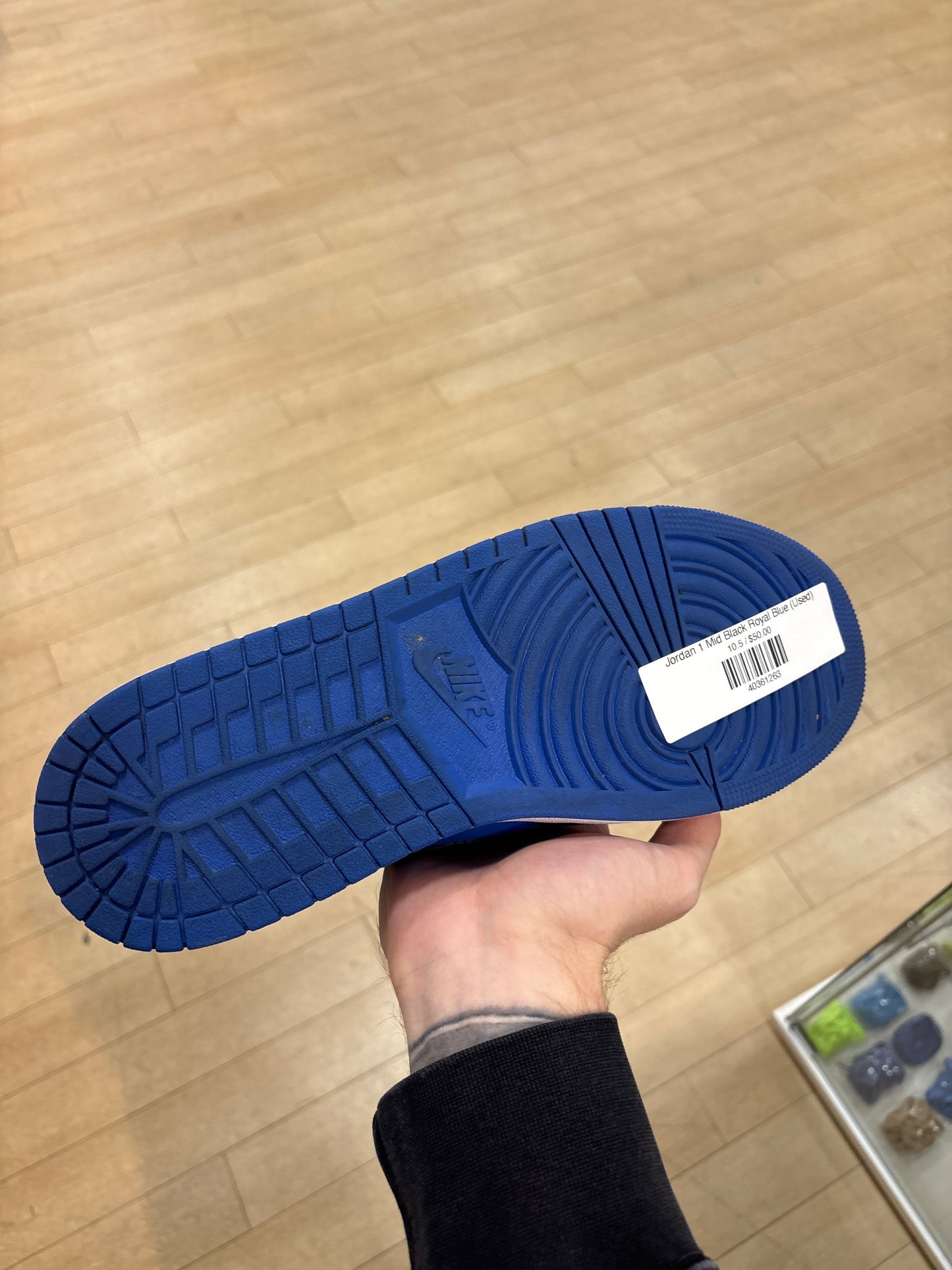 Jordan 1 Mid Black Royal Blue (Used)