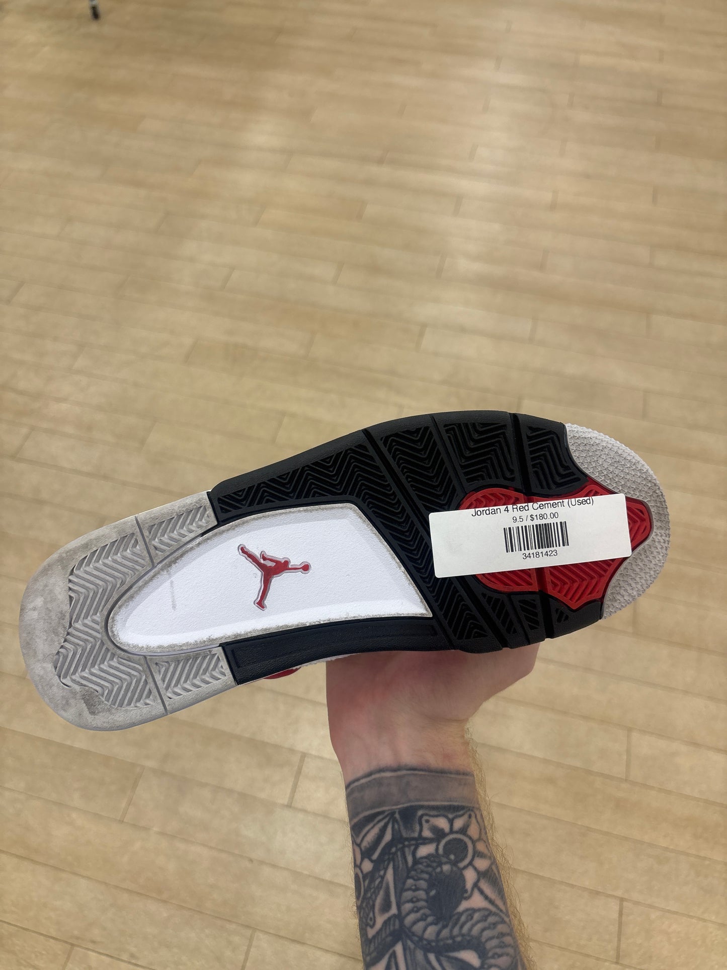 Jordan 4 Red Cement (Used)
