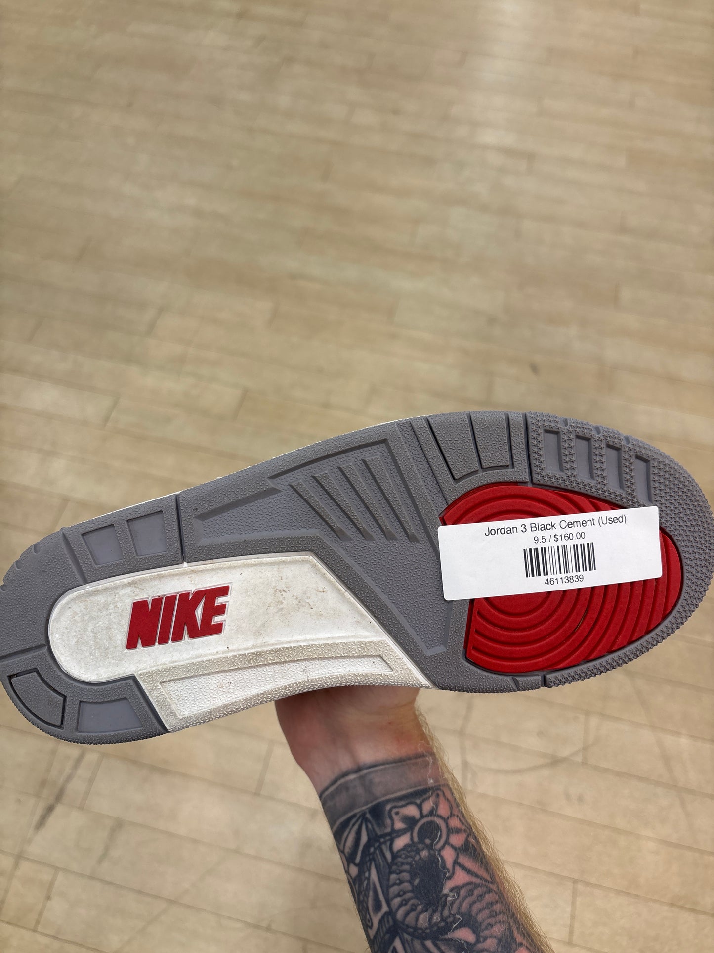 Jordan 3 Black Cement (Used)