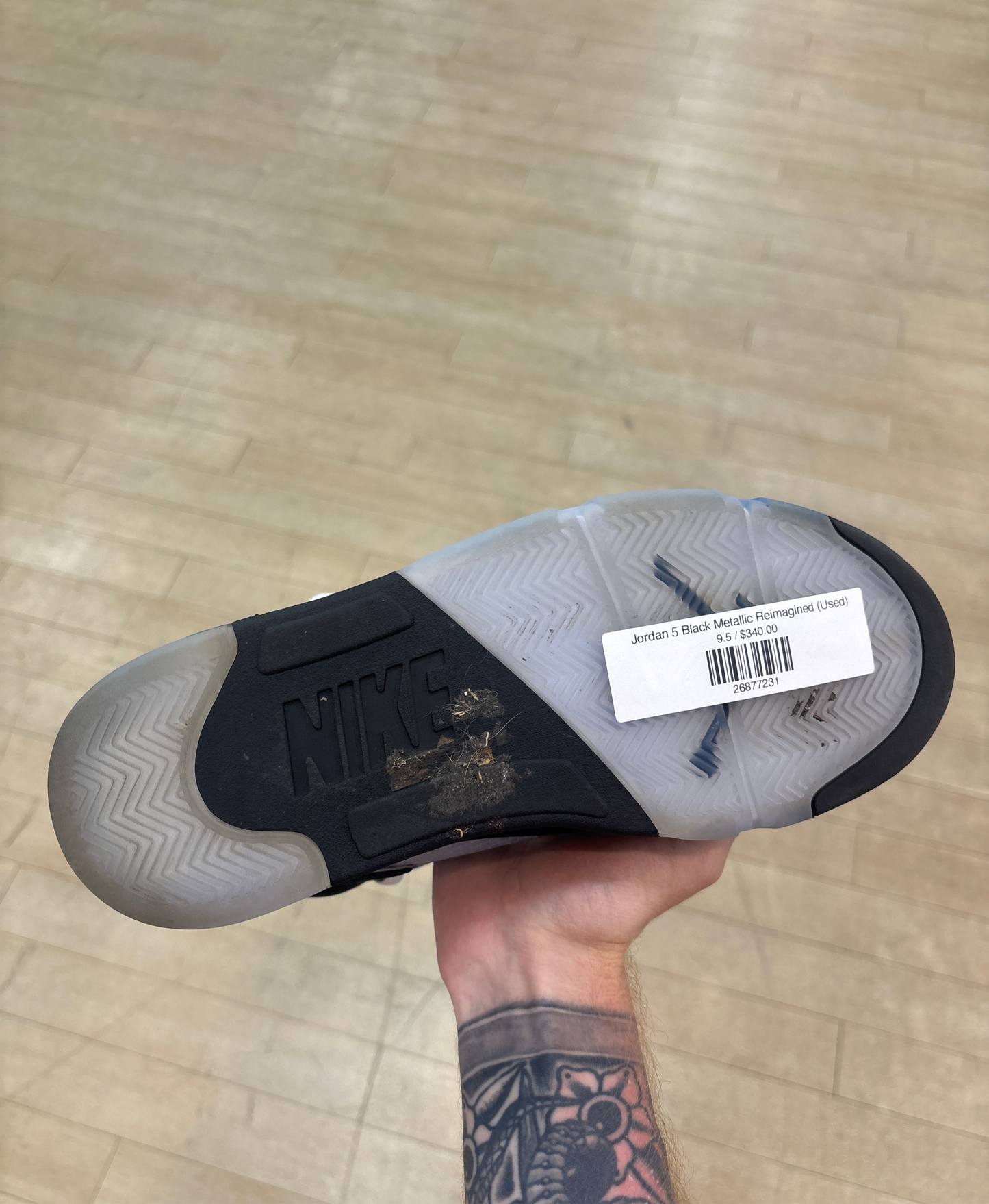 Jordan 5 Black Metallic Reimagined (Used)