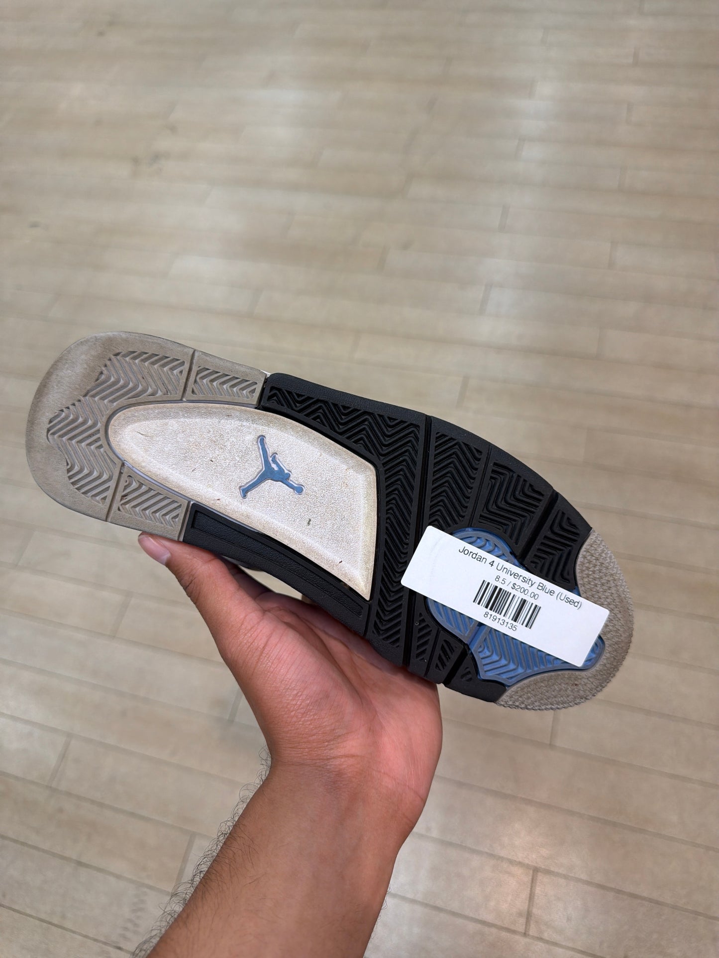 Jordan 4 University Blue (Used)