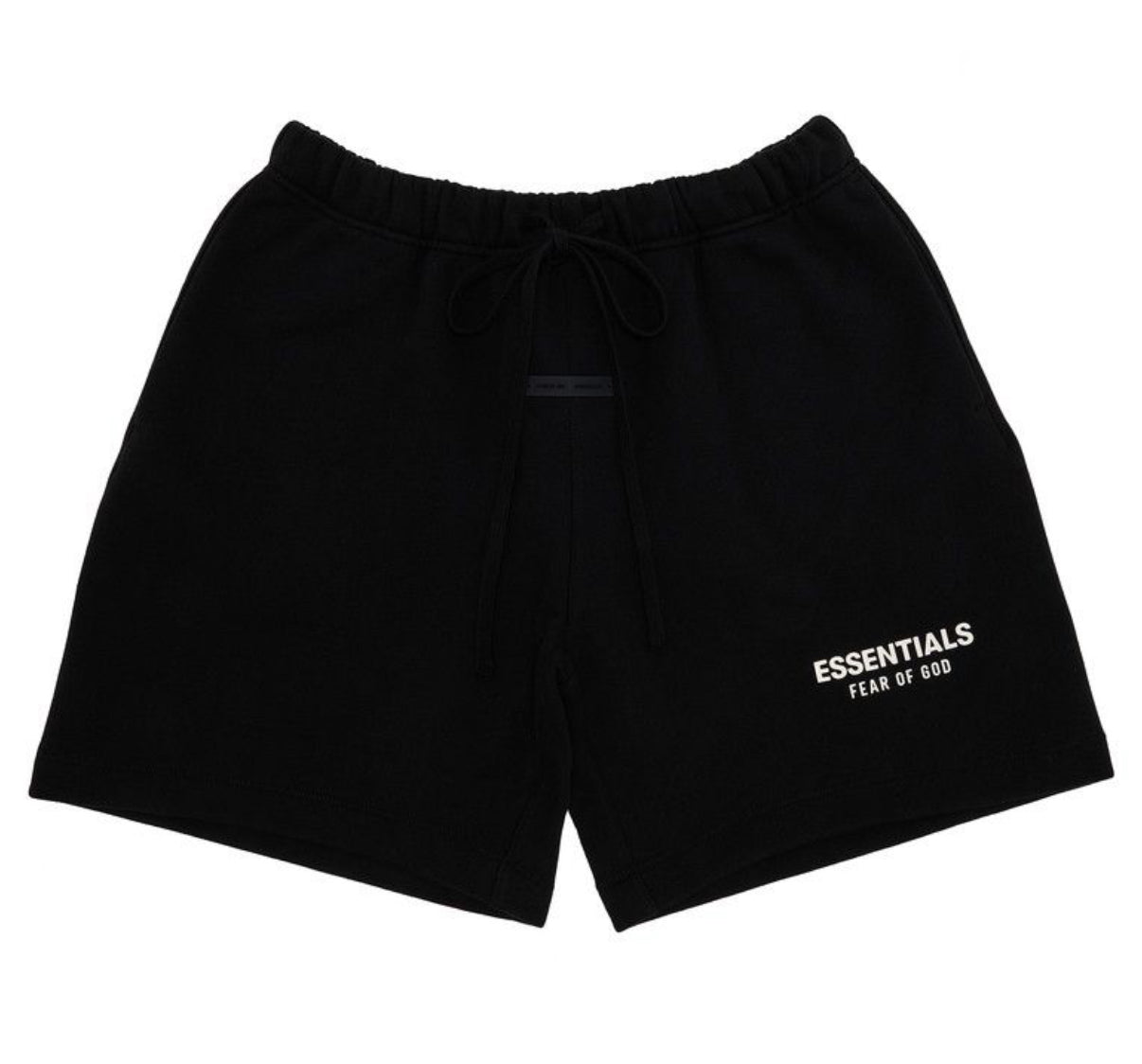 Essentials Jet Black/White Shorts