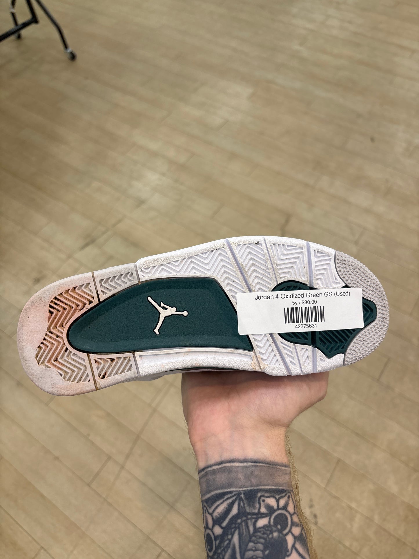 Jordan 4 Oxidized Green GS (Used)
