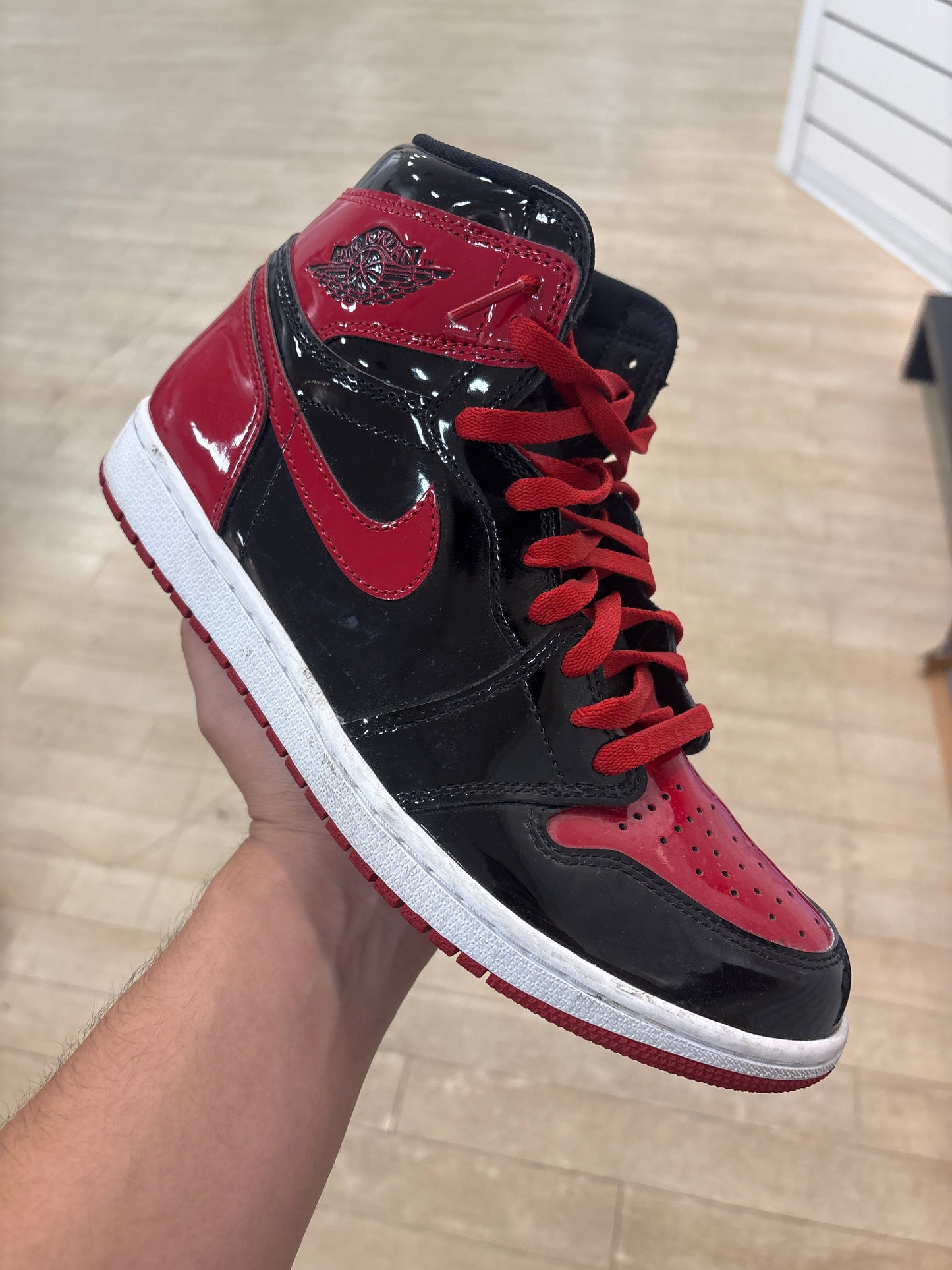 Jordan 1 High Patent Bred (Used)
