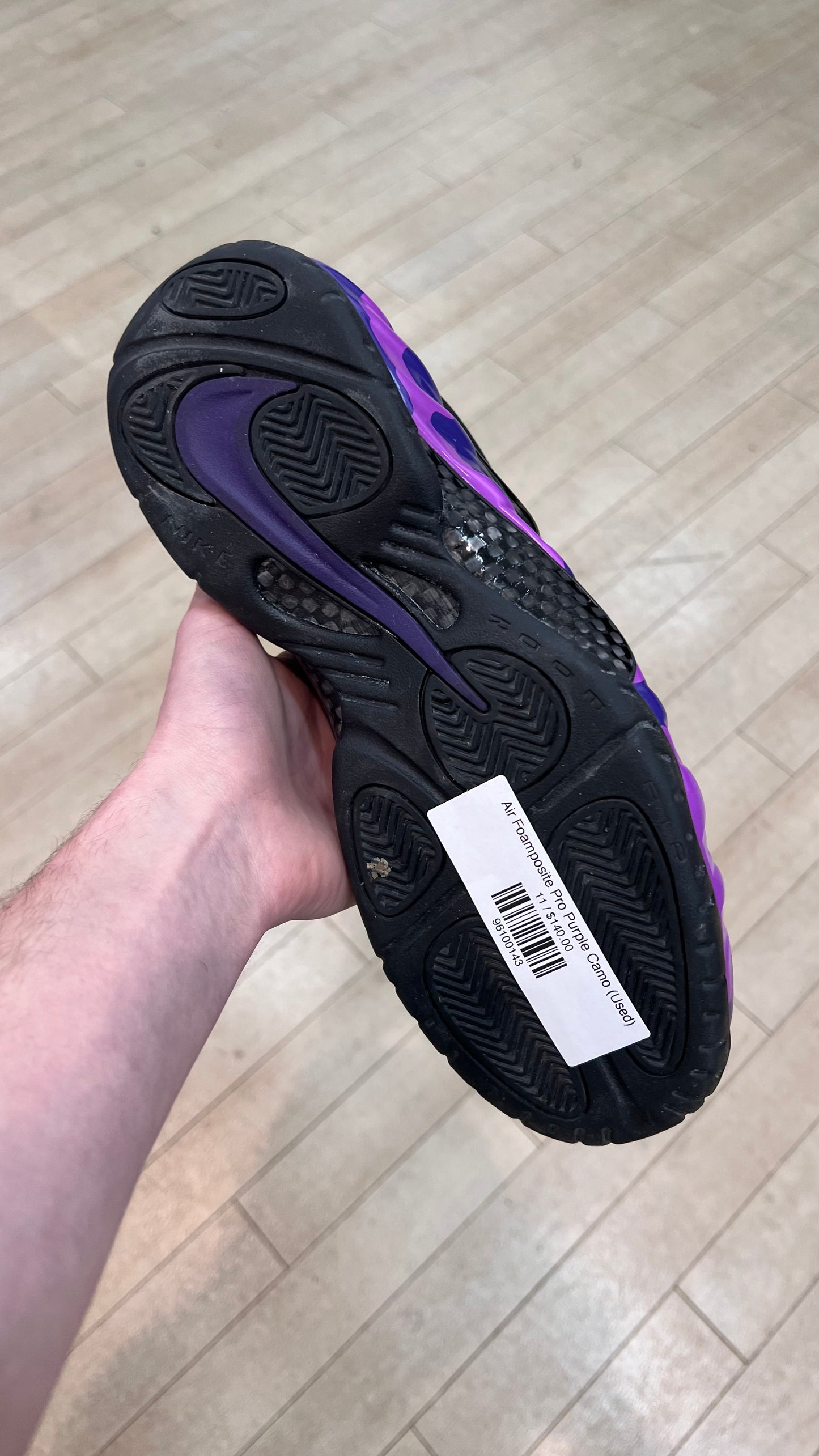 Air Foamposite Pro Purple Camo (Used)