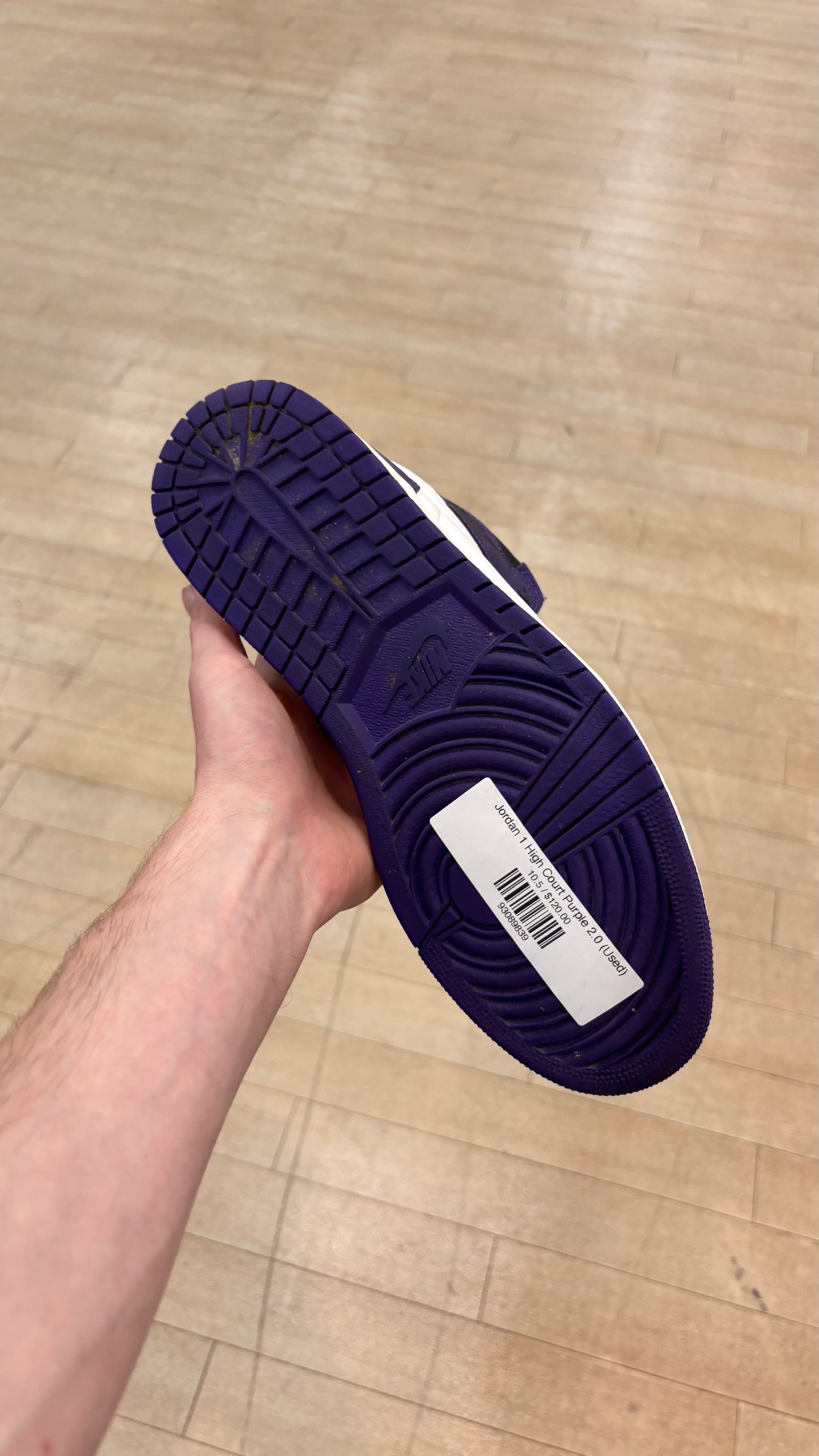 Jordan 1 High Court Purple 2.0 (Used)