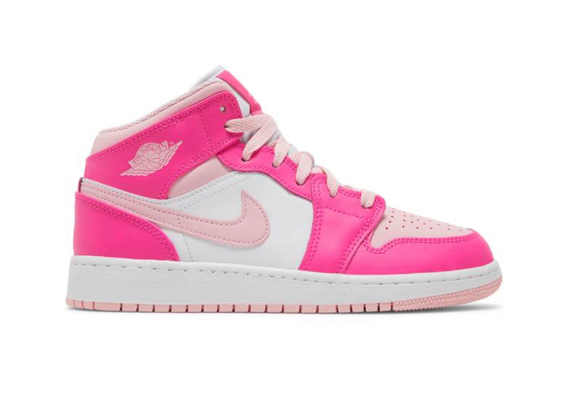 Jordan 1 Mid Fierce Pink GS