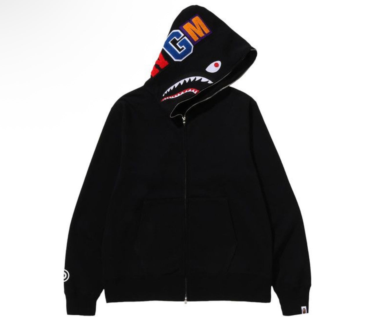 BAPE Shark Full Zip Hoodie Black