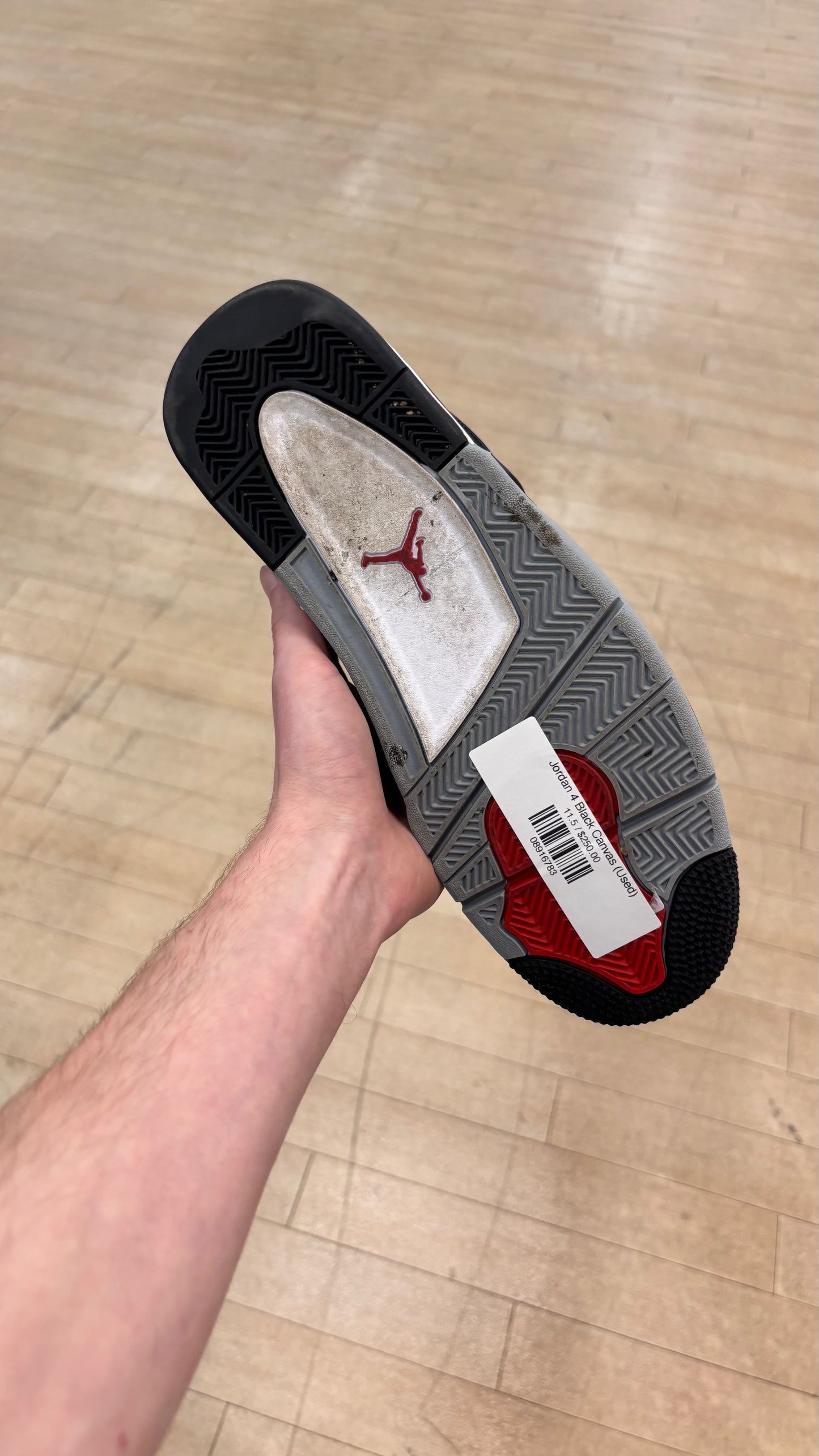 Jordan 4 Black Canvas (Used)