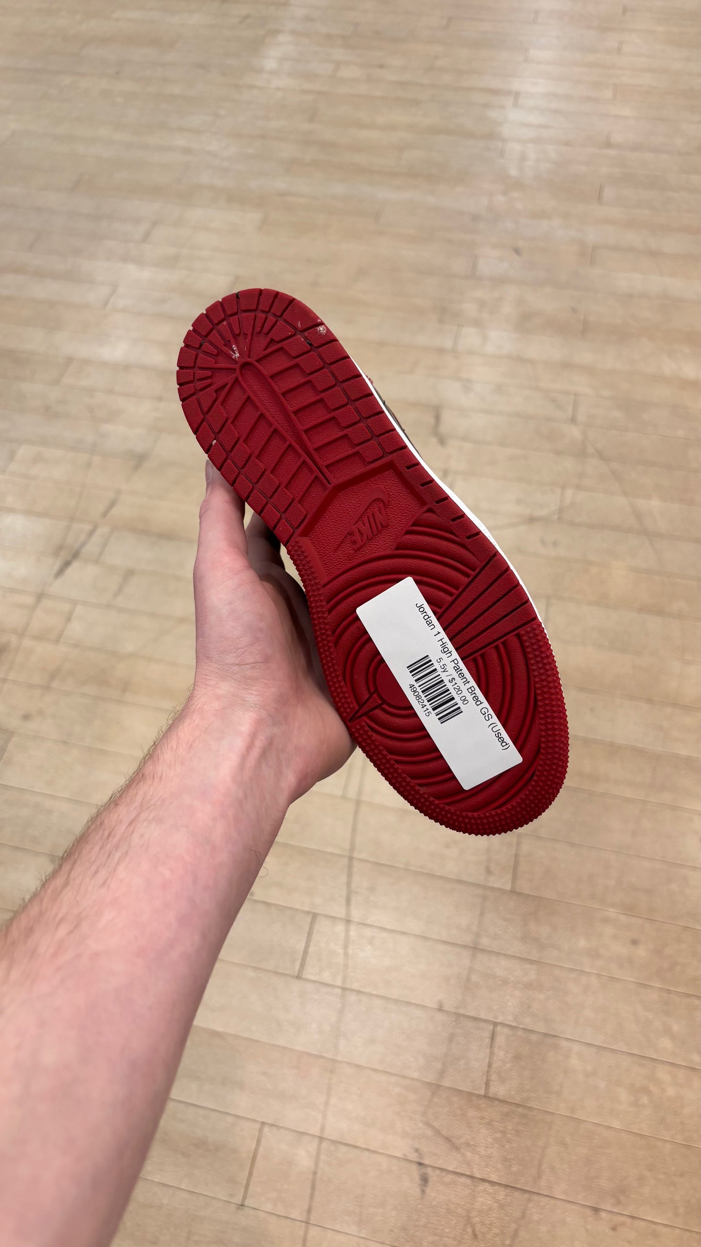 Jordan 1 High Patent Bred GS (Used)