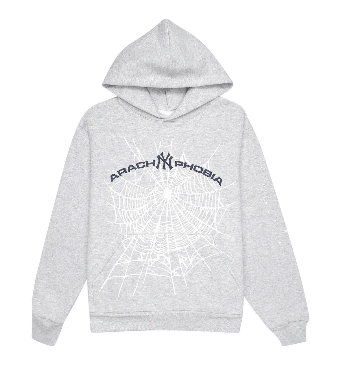 Sp5der Arach NY Phobia Hoodie Grey