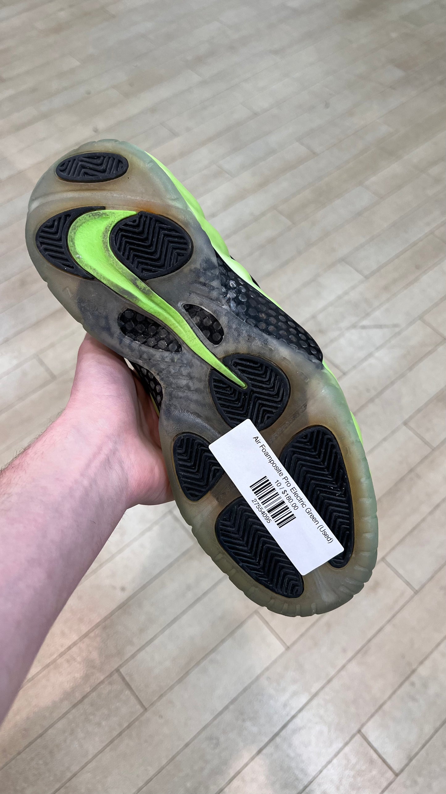 Air Foamposite Pro Electric Green (Used)