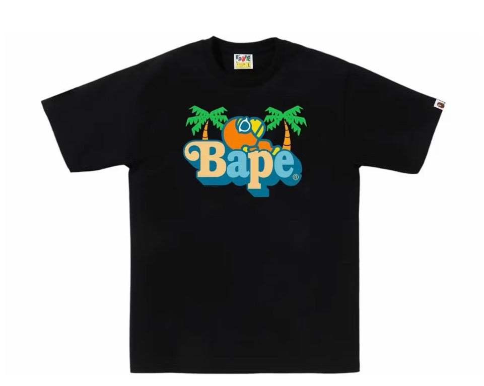 BAPE Colors Milo On Bape Summer Black Tee