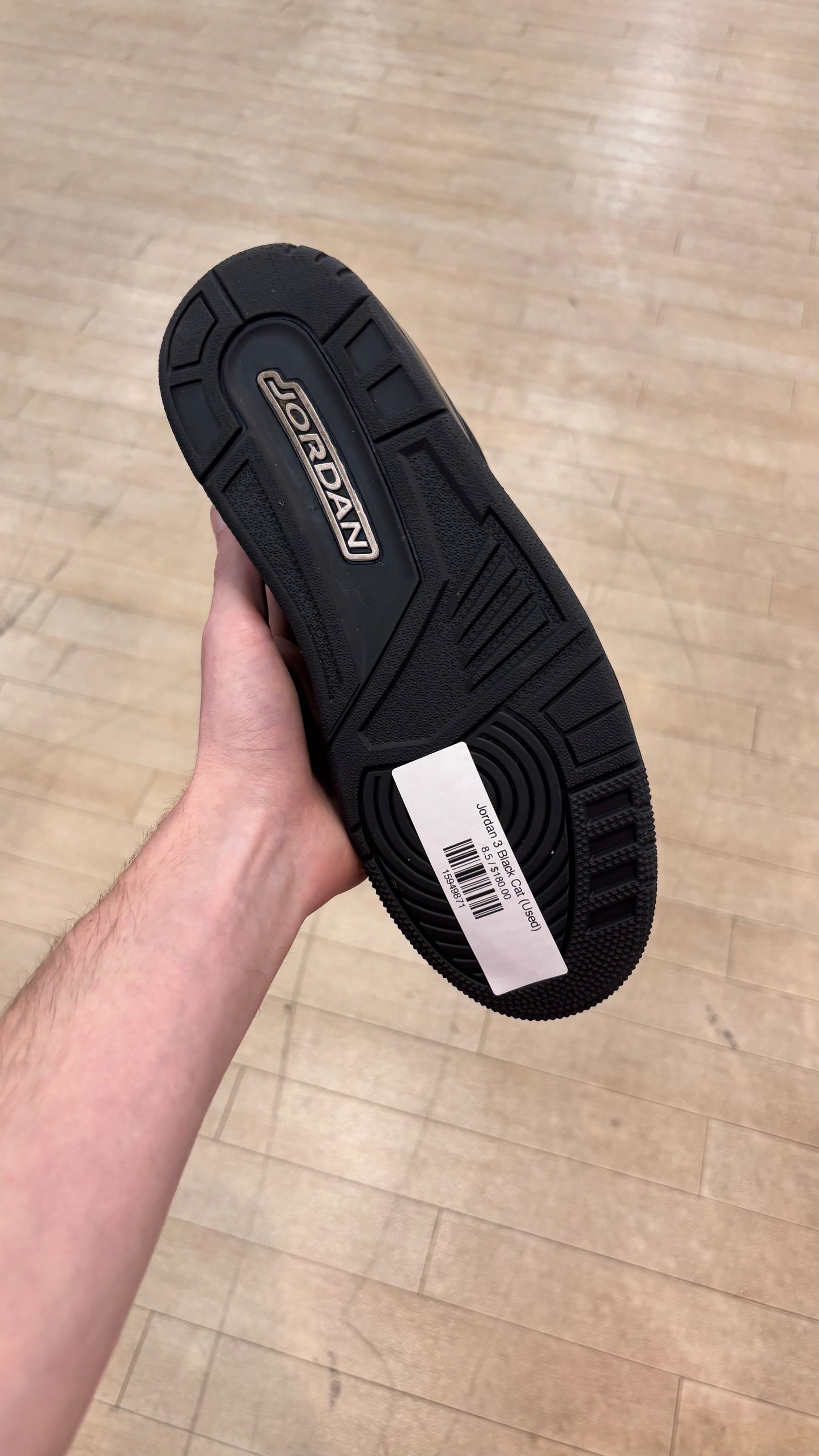 Jordan 3 Black Cat (Used)