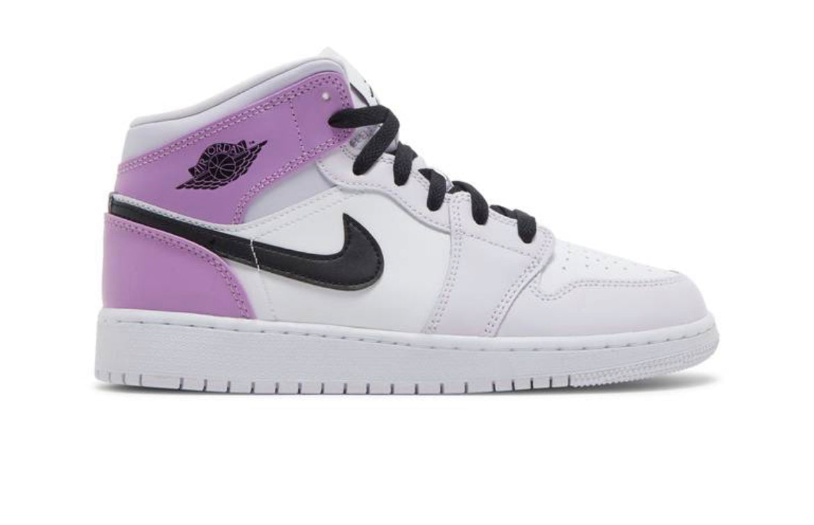 Jordan 1 Mid Barely Grape GS