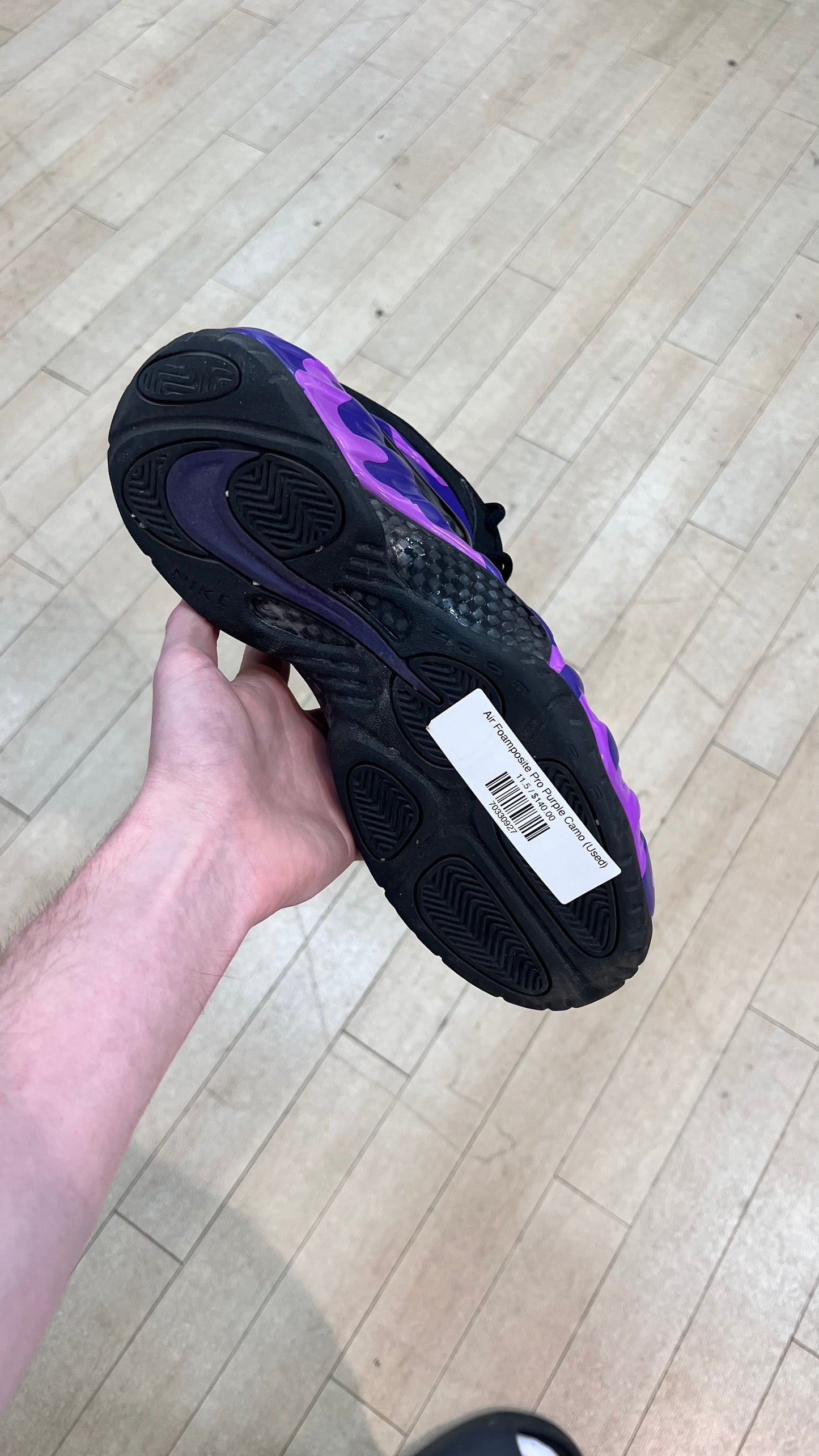 Air Foamposite Pro Purple Camo (Used)