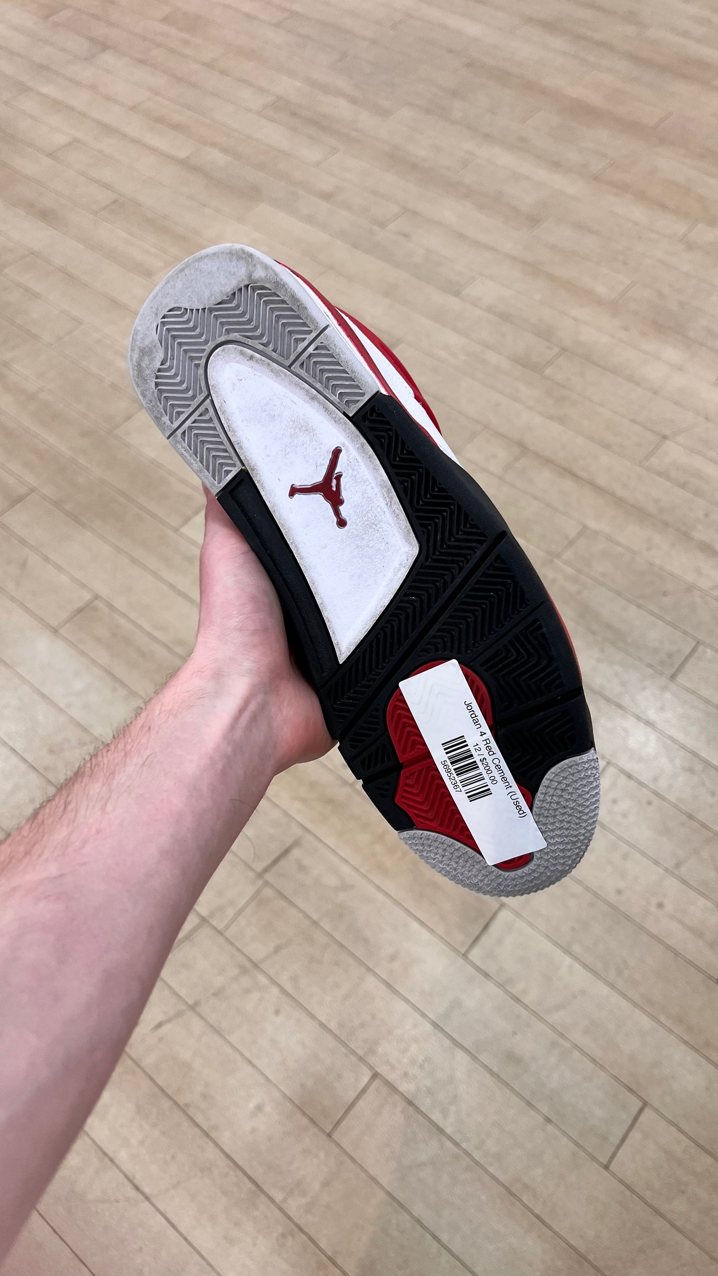 Jordan 4 Red Cement (Used)