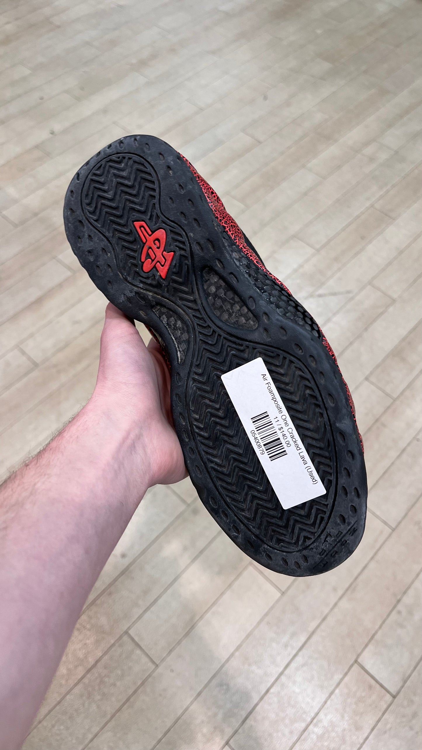 Air Foamposite One Cracked Lava (Used)