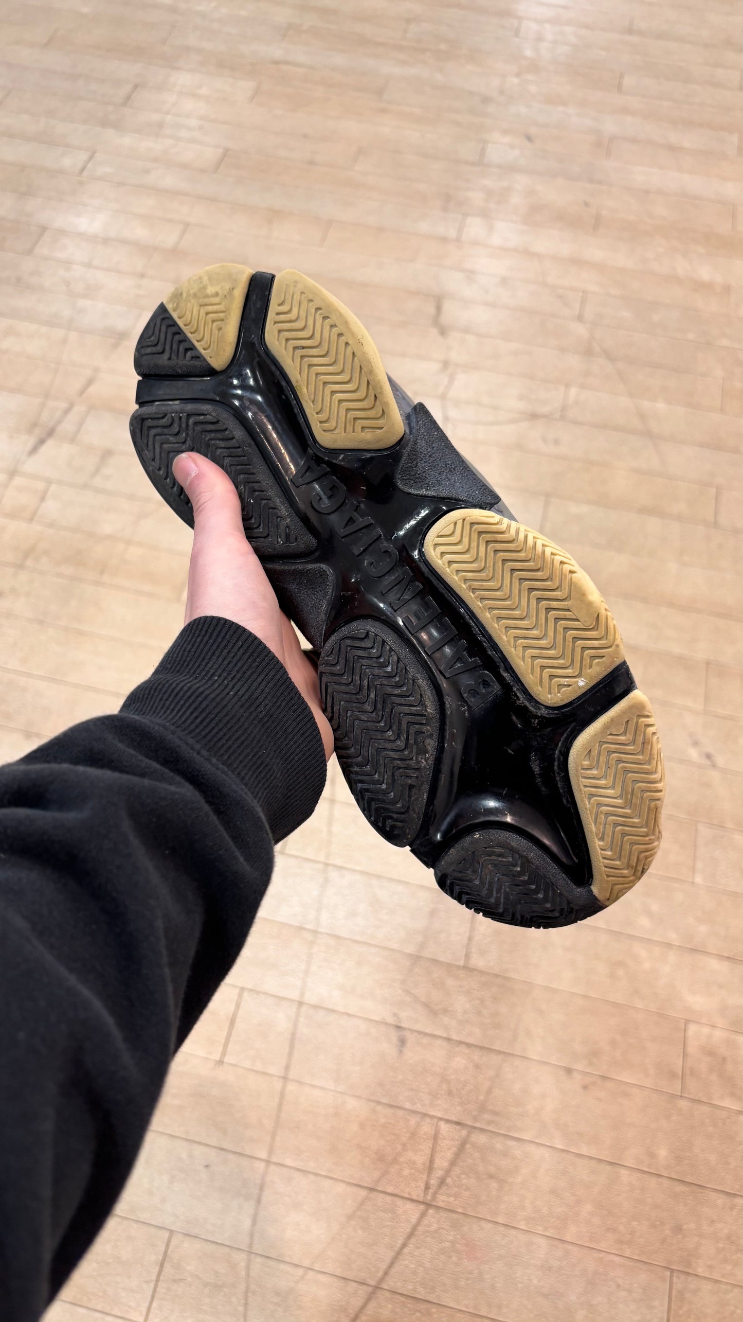 Balenciaga Triple S Split Black Grey (Used)