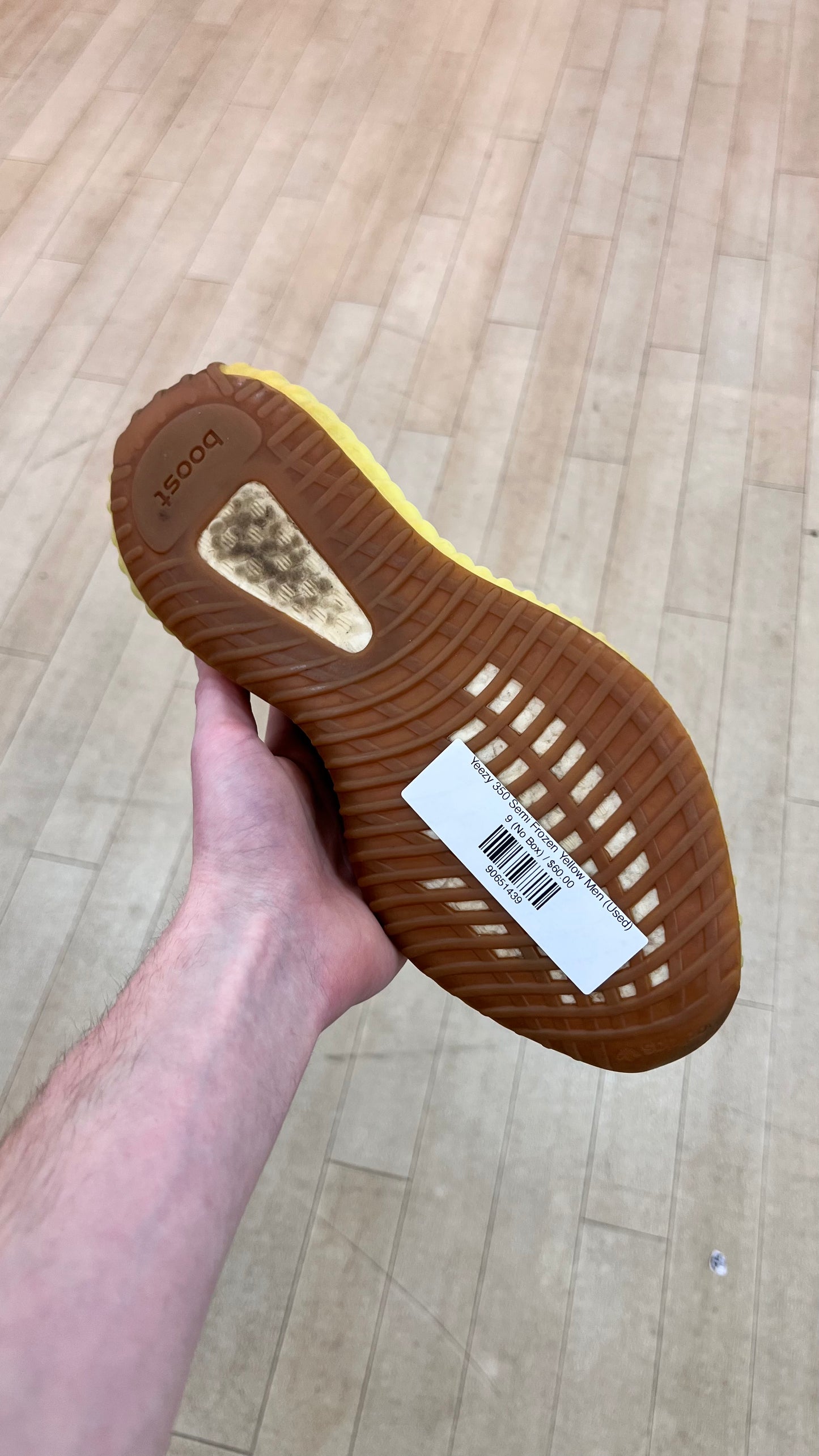Yeezy 350 Semi Frozen Yellow Men (Used)