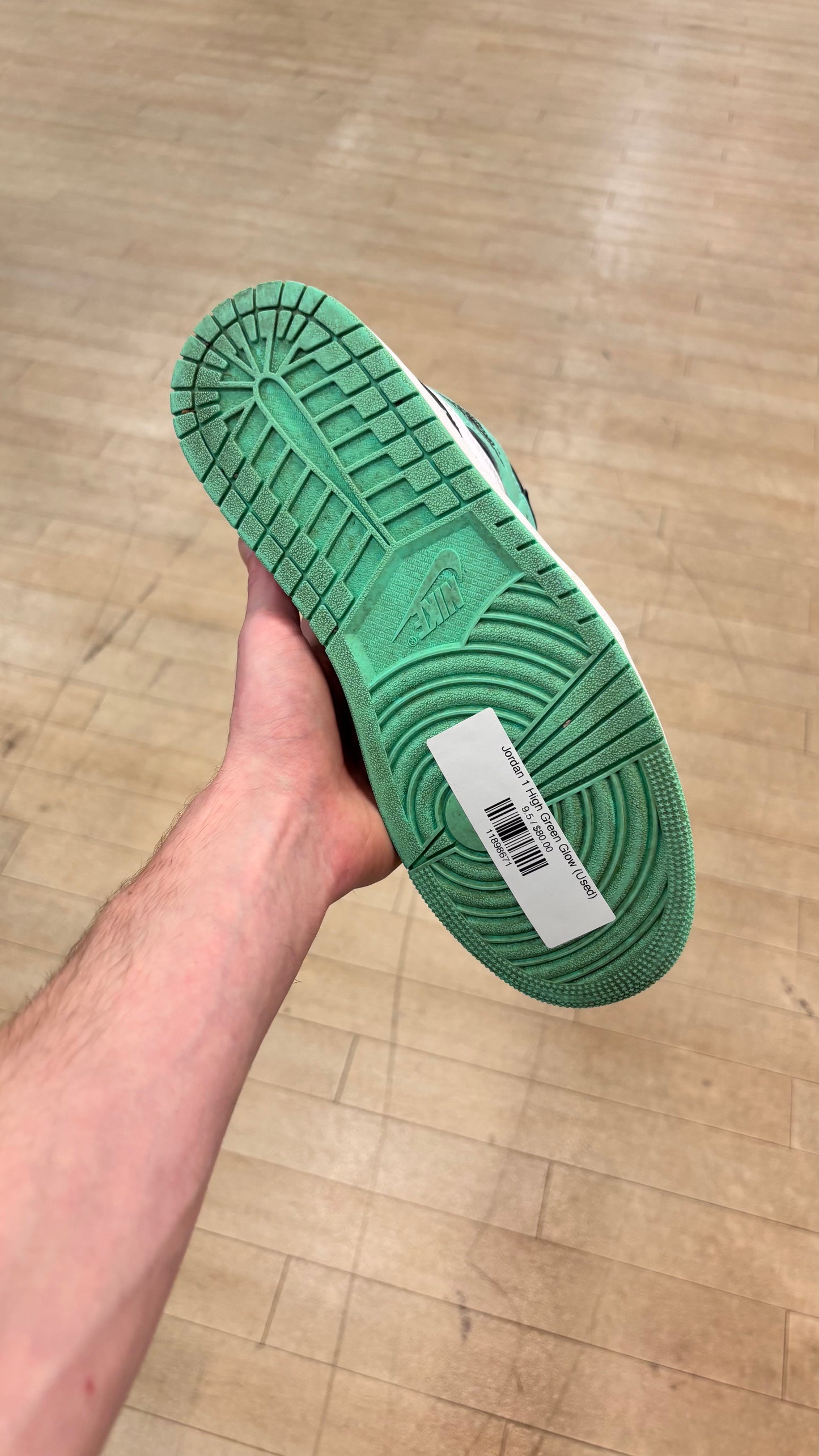 Jordan 1 High Green Glow (Used)