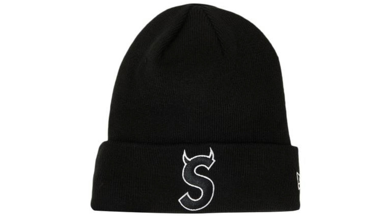 Supreme x New Era S Logo Beanie Black