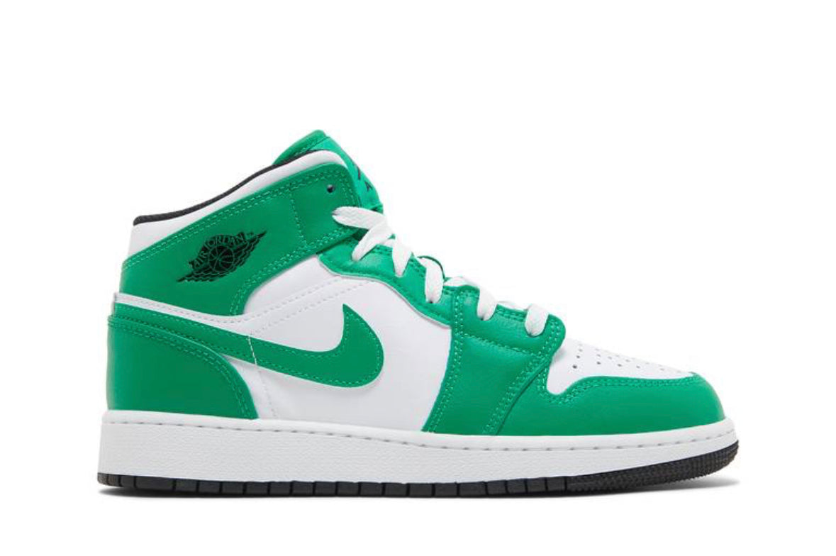 Jordan 1 Mid Lucky Green GS
