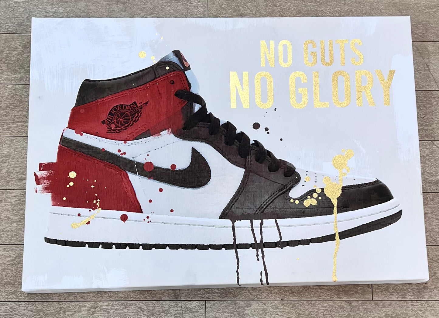 Jordan 1 No Guts No Glory Canvas Painting