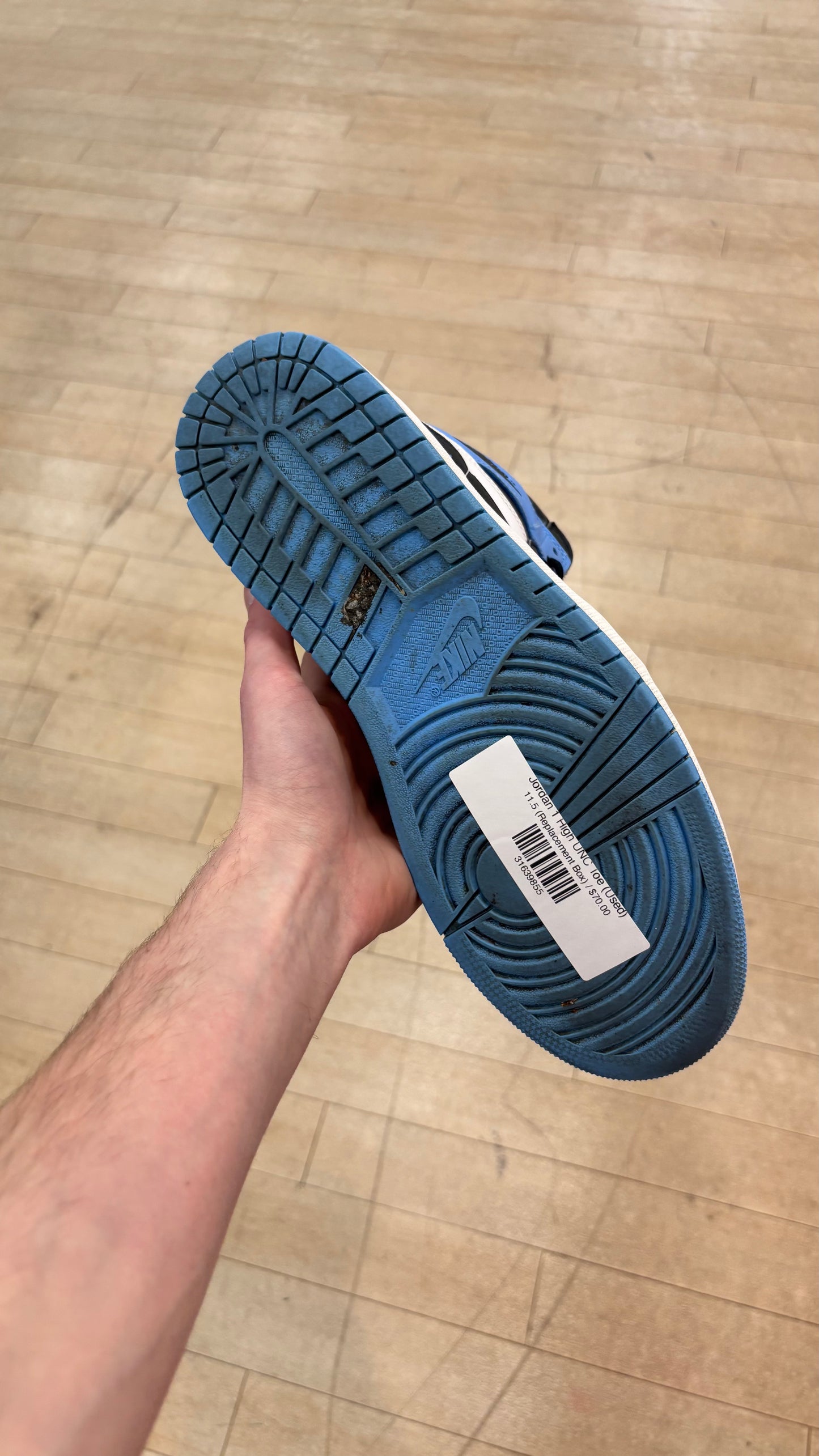 Jordan 1 High UNC Toe (Used)