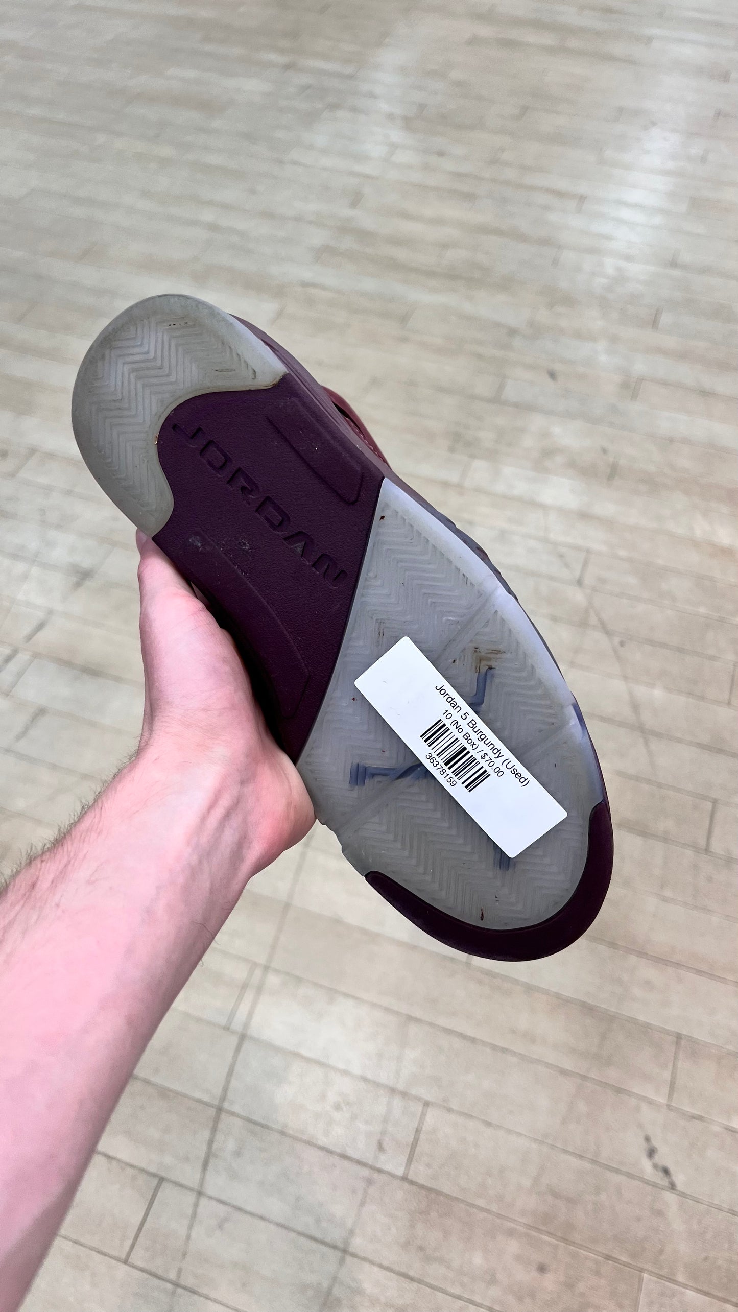 Jordan 5 Burgundy (Used)