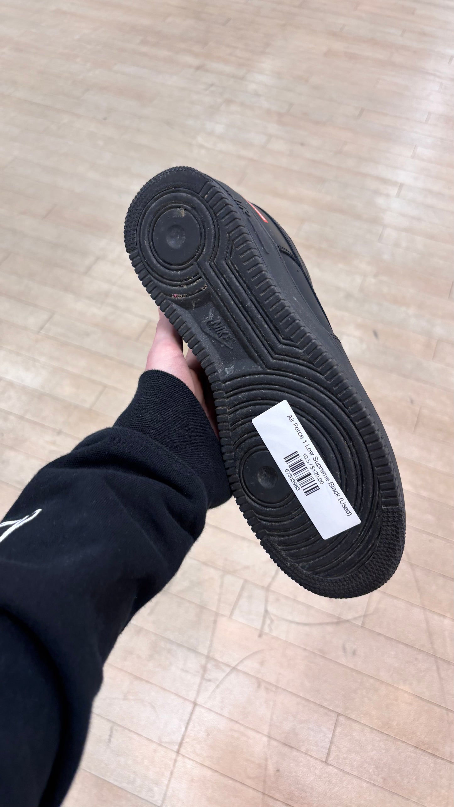 Air Force 1 Low Supreme Black (Used)