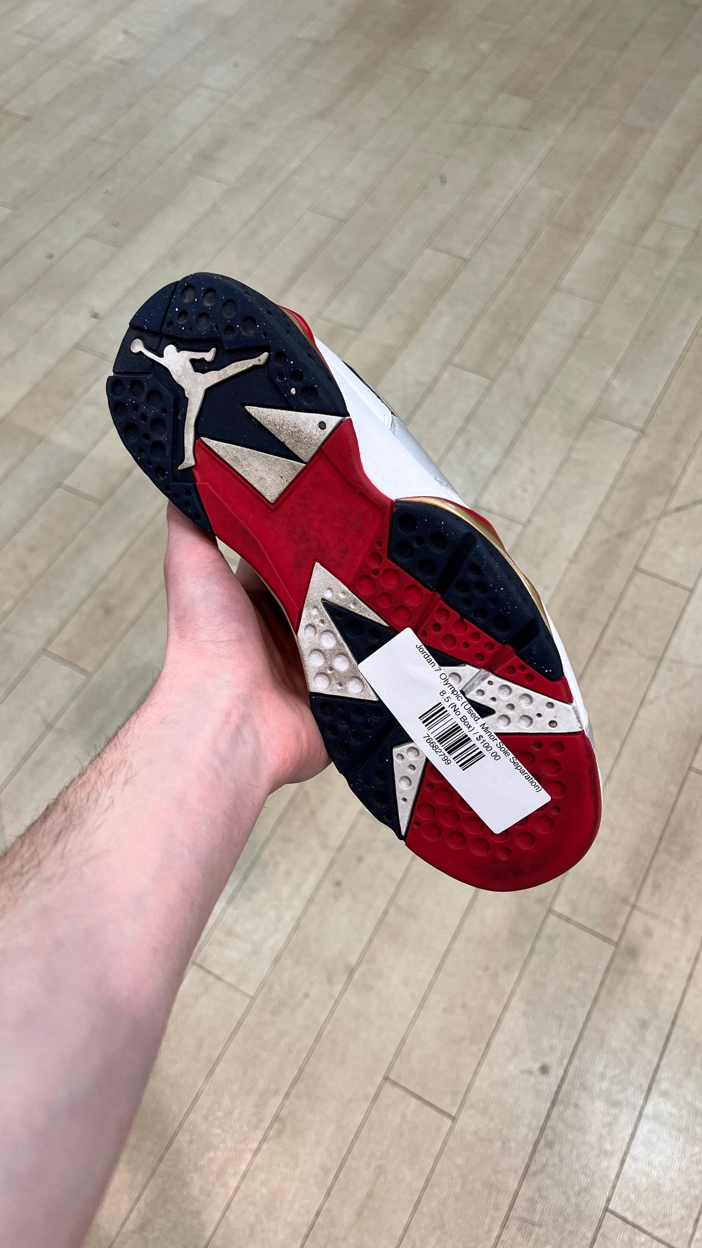 Jordan 7 Olympic (Used, Minor Sole Separation)