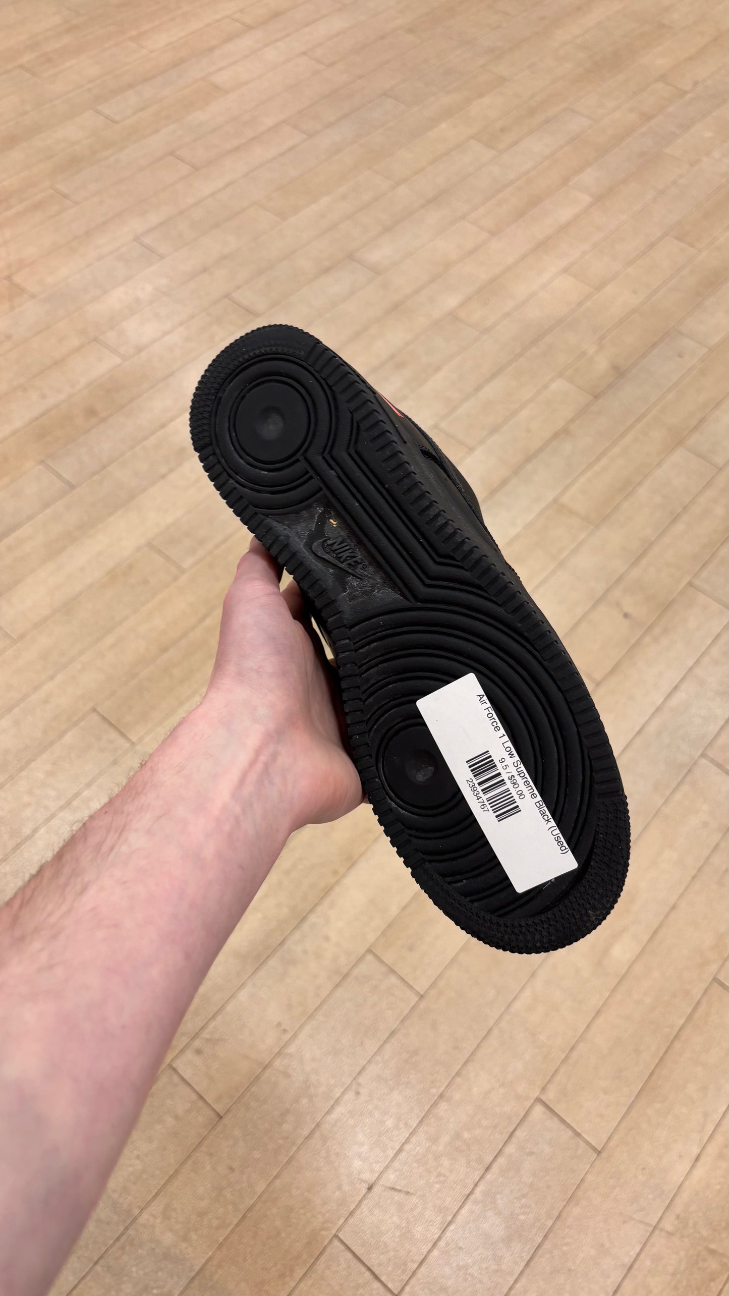 Air Force 1 Low Supreme Black (Used)
