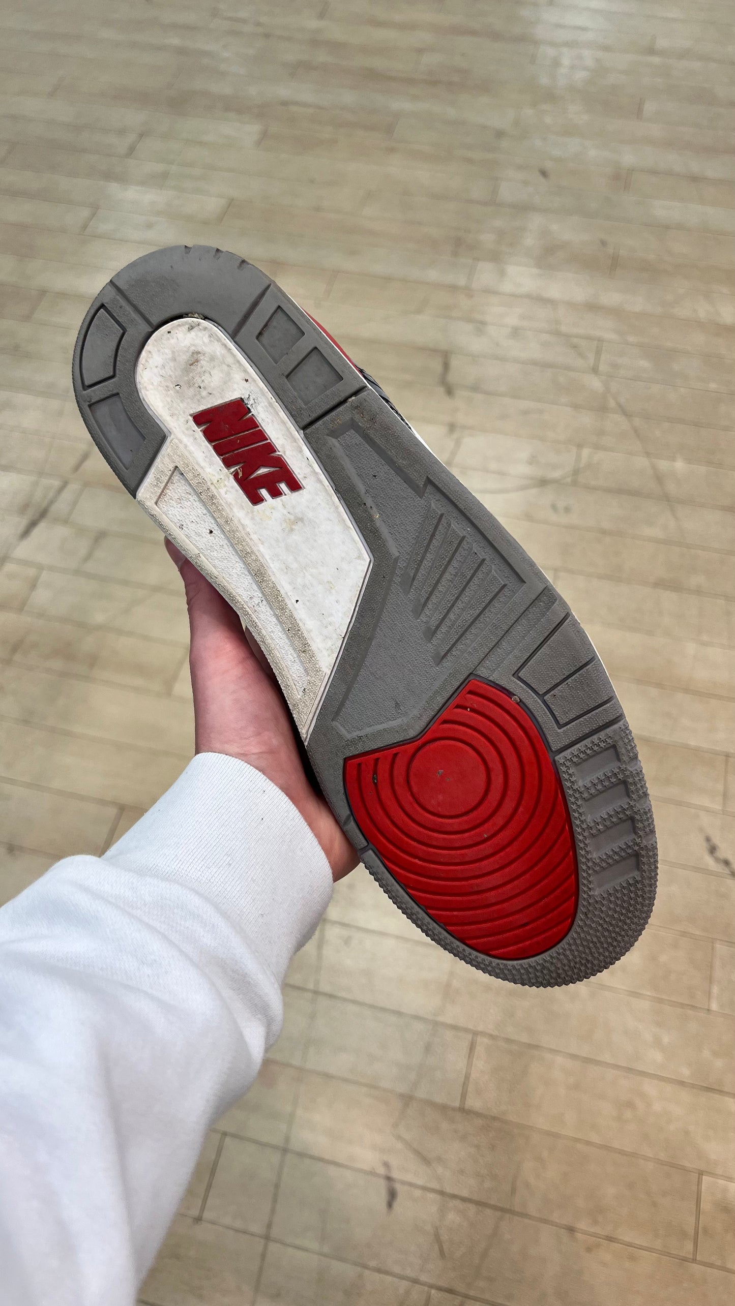 Jordan 3 Fire Red (Used, No Box)