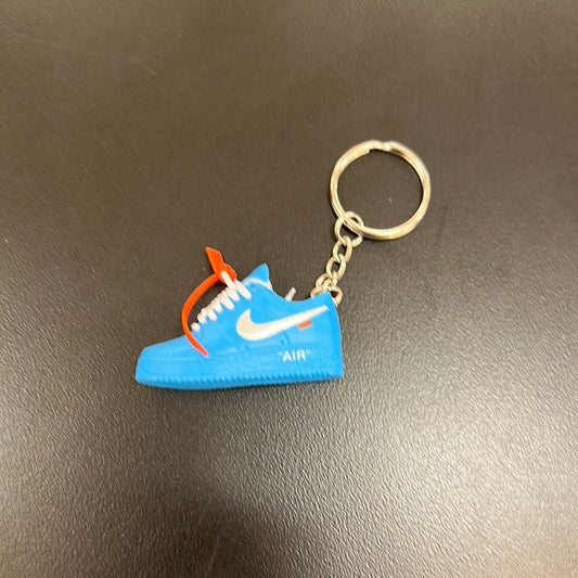 Off White Air Force Blue Keychain