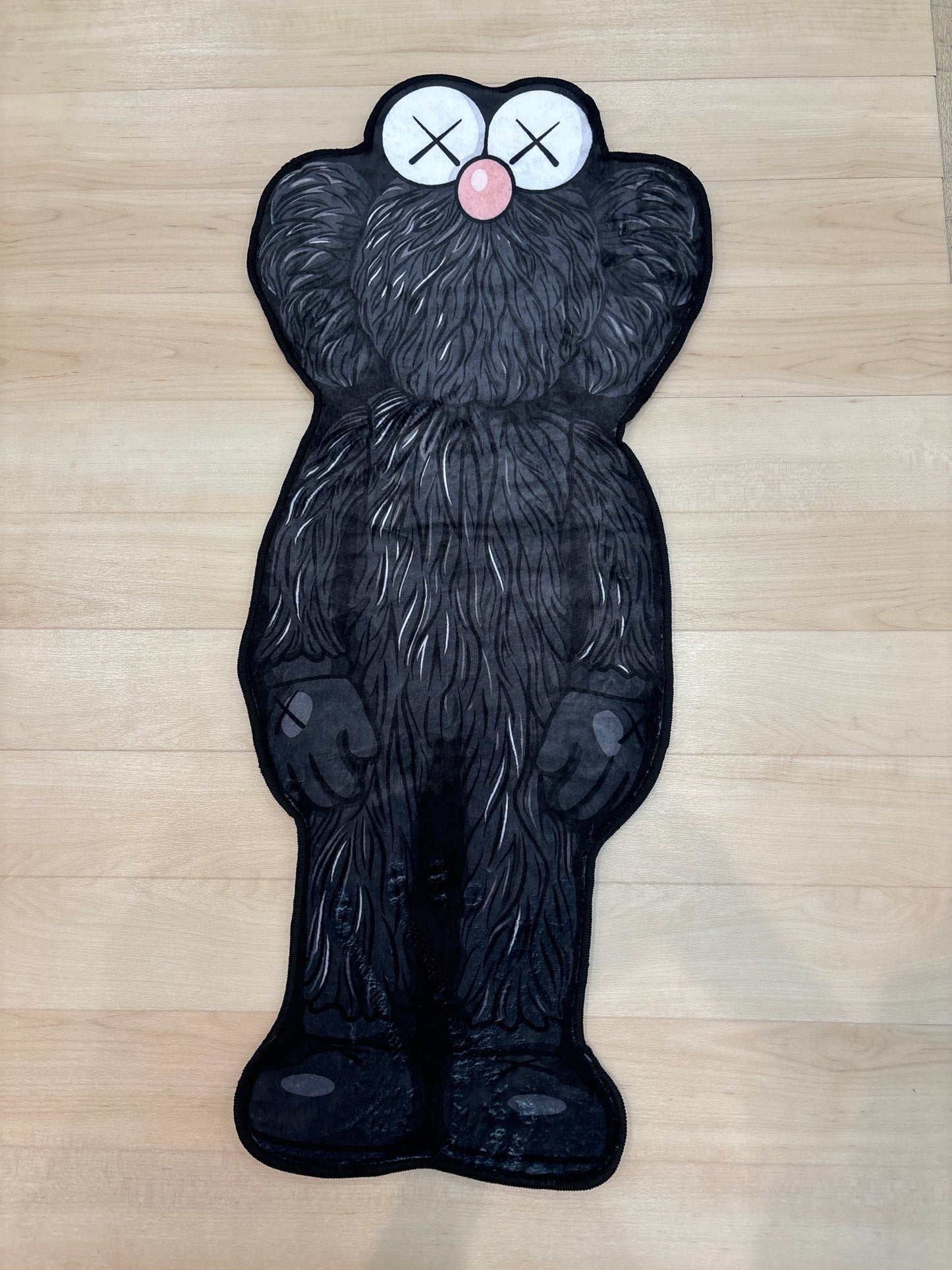 Kaws Black Elmo Rug